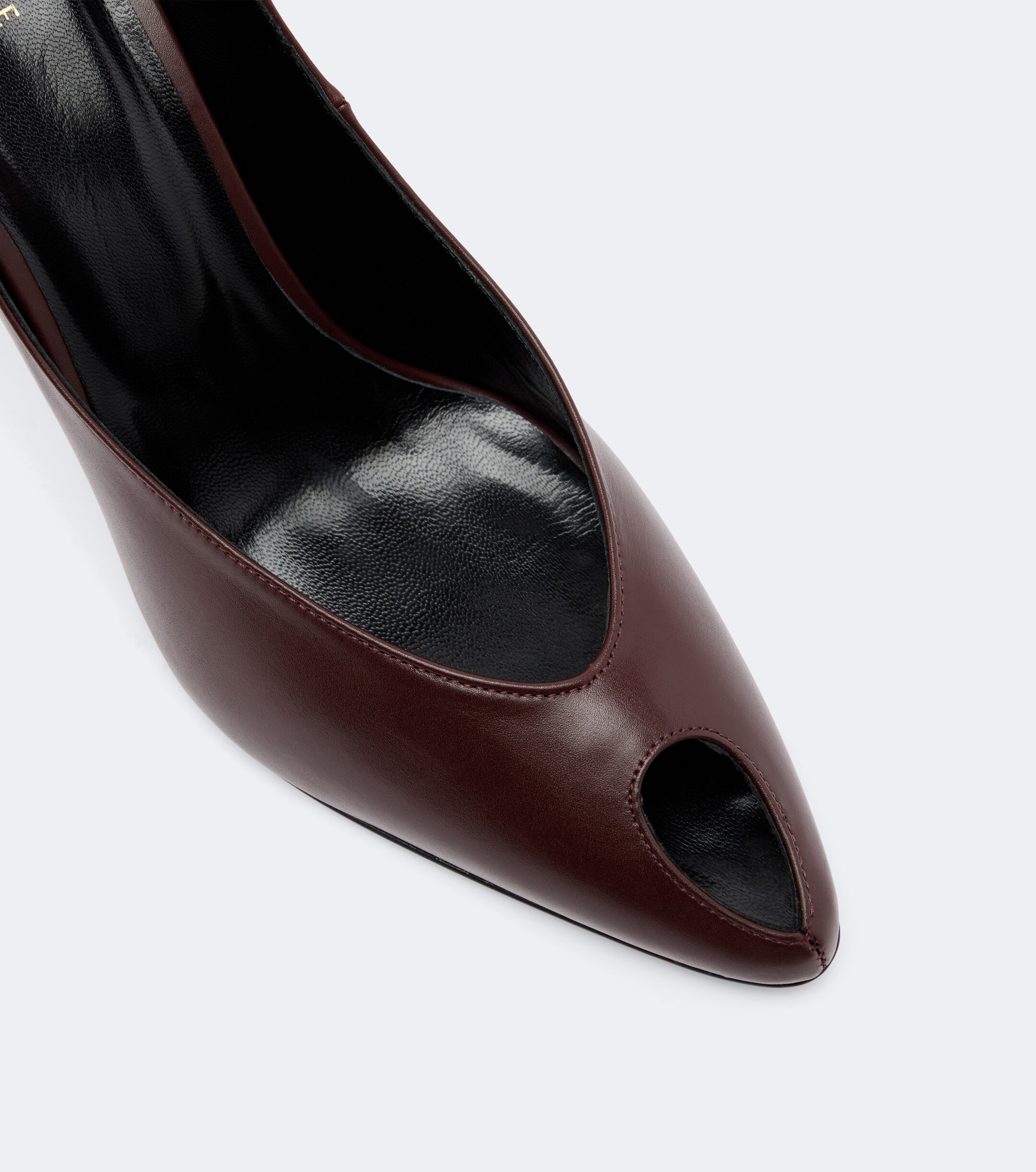 Jude JUDE Icon leather peep-toe pumps