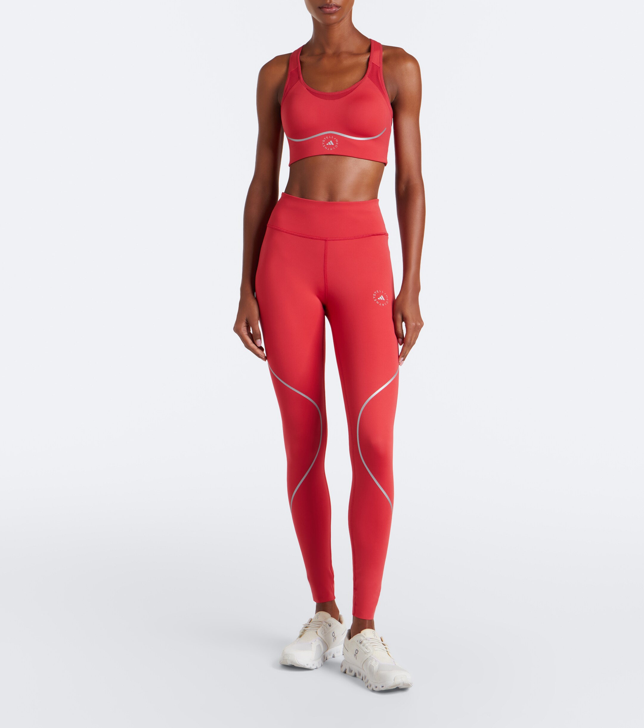 adidas by Stella McCartney Adidas by Stella McCartney Logo padded jersey sports bra