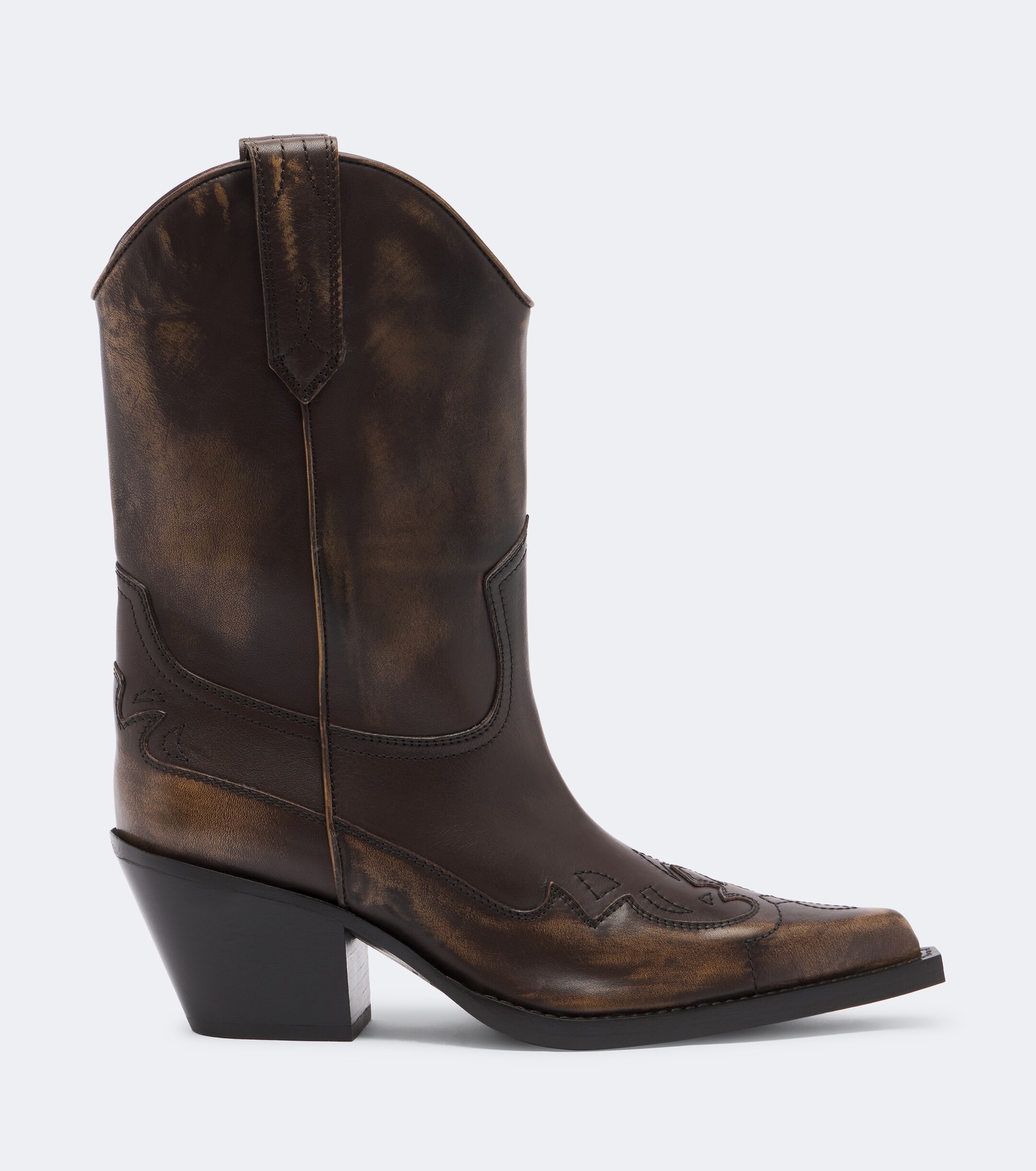 Paris Texas Paris Texas Dakota distressed leather cowboy boots
