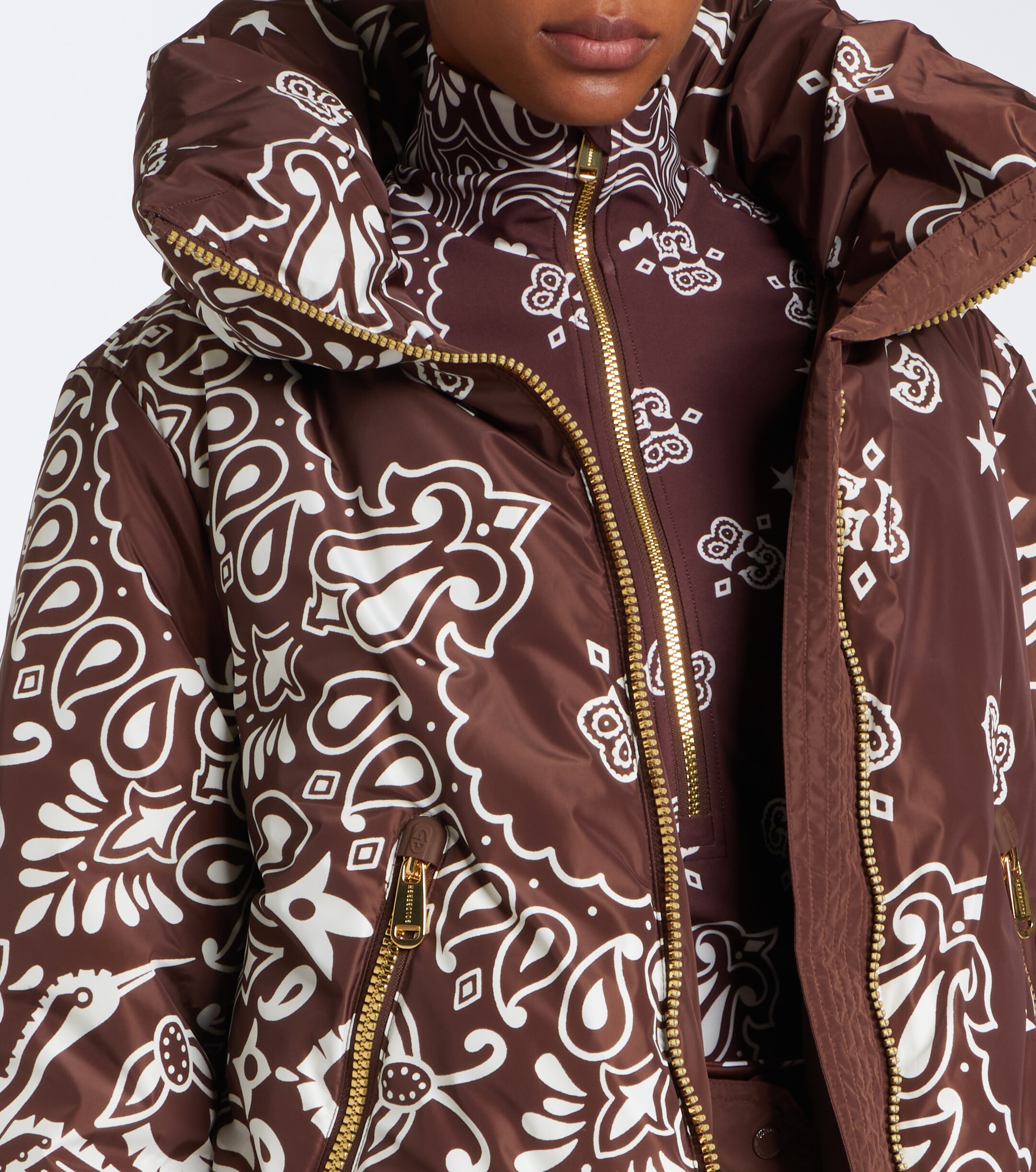 GOLDBERGH Goldbergh Kyoko hooded printed ski jacket