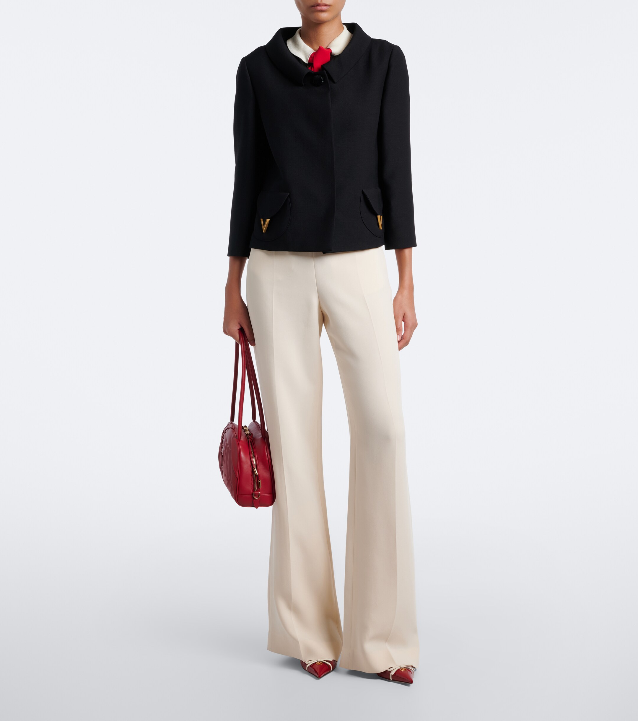 ROGER VIVIER Roseline leather shoulder bag