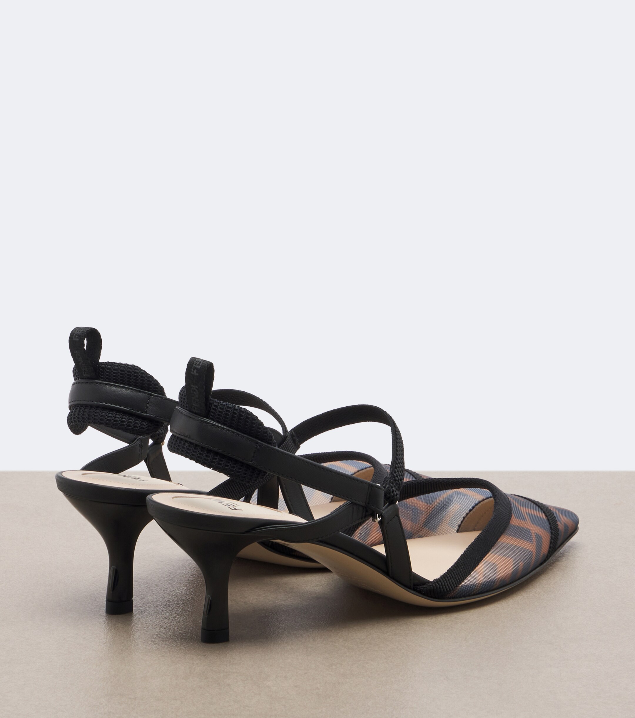 Fendi Fendi Colibrì mesh slingback pumps