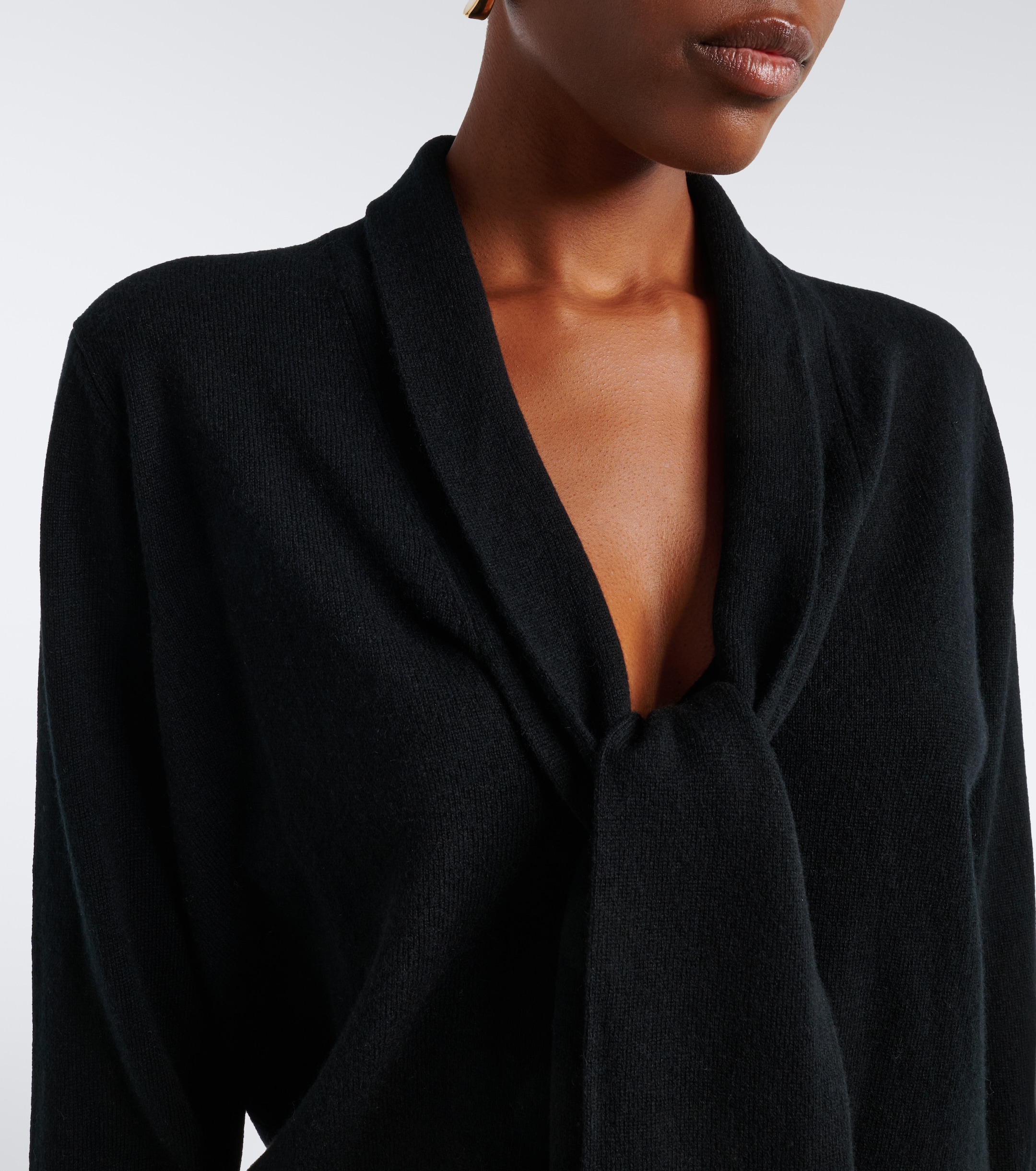 Jardin des Orangers Jardin des Orangers Tie-neck wool and cashmere sweater