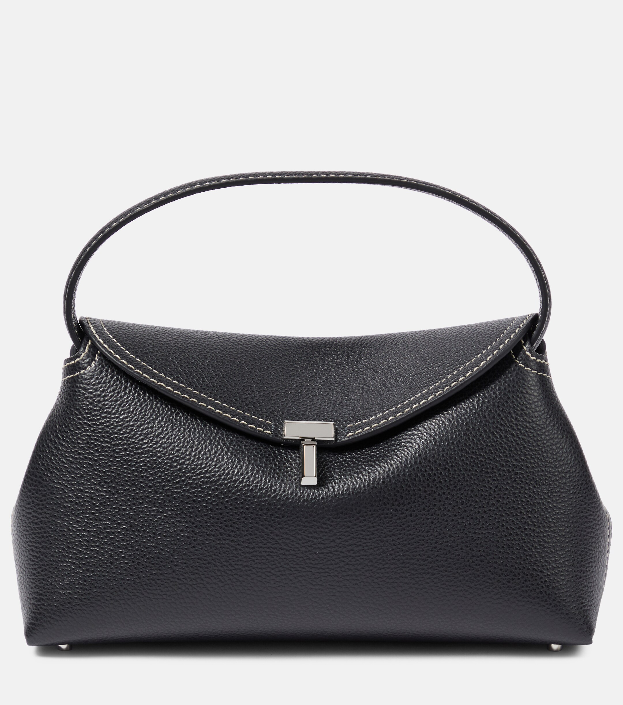 TOTEME T-Lock Small leather clutch