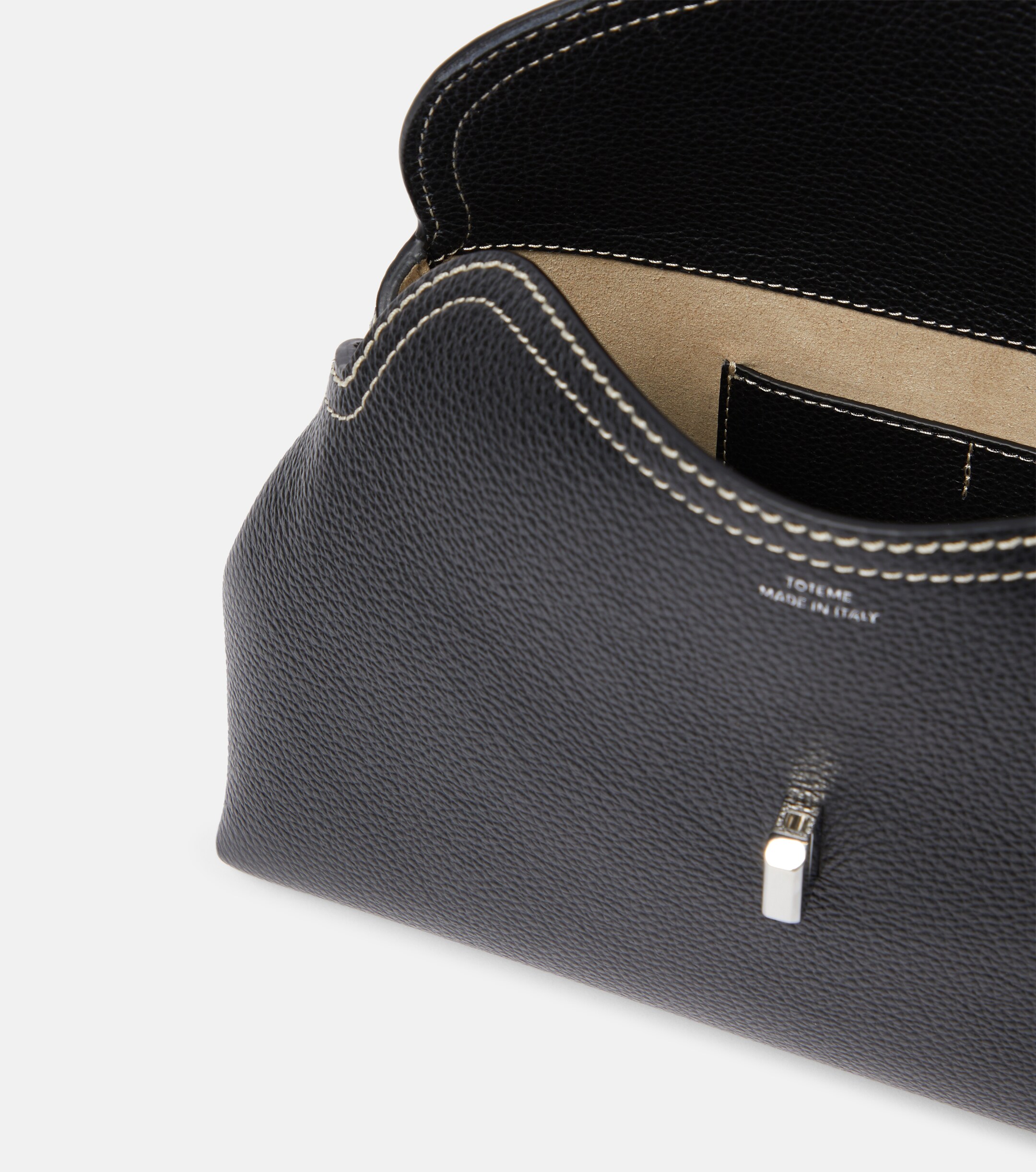 TOTEME T-Lock Small leather clutch