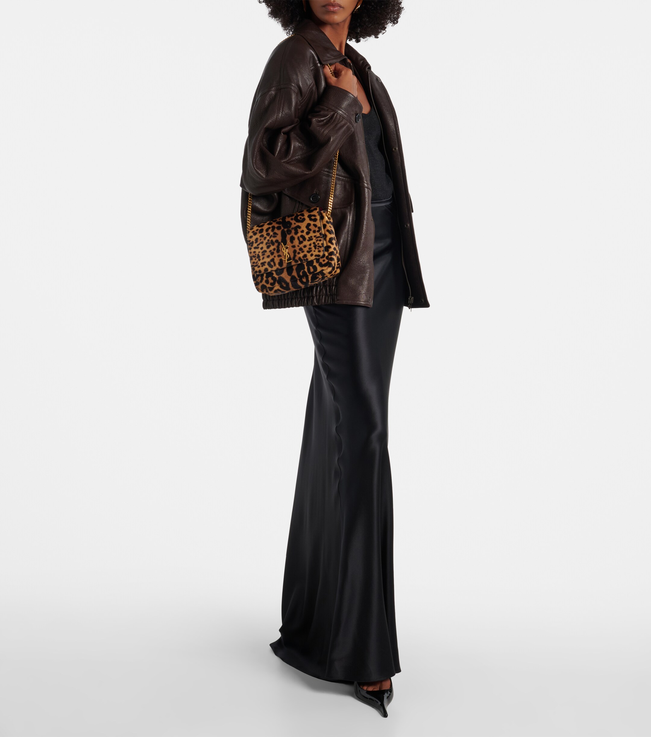 Saint Laurent Kate Supple calf hair shoulder bag