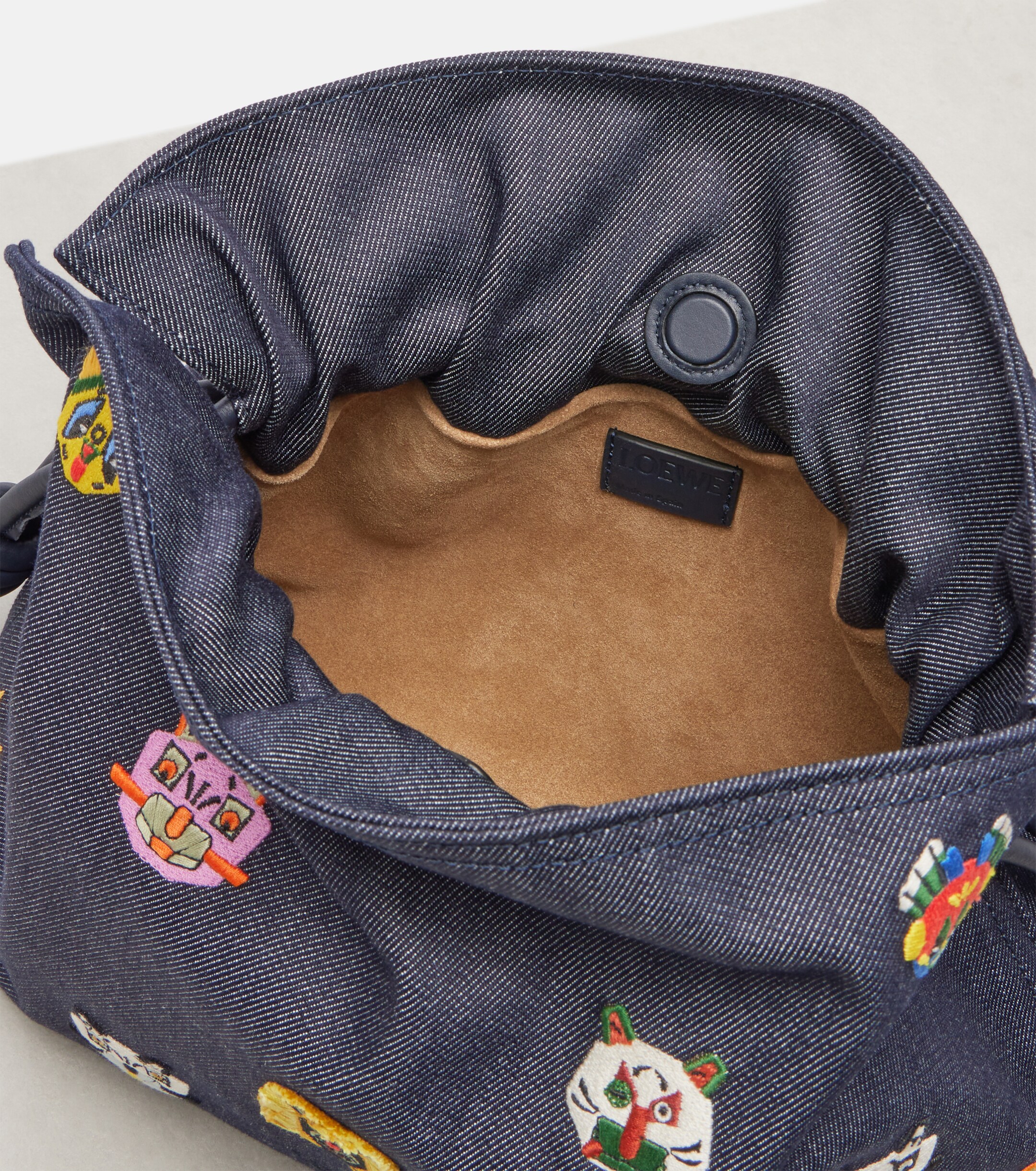 Loewe x Louis Wain Flamenco Cats Medium canvas clutch