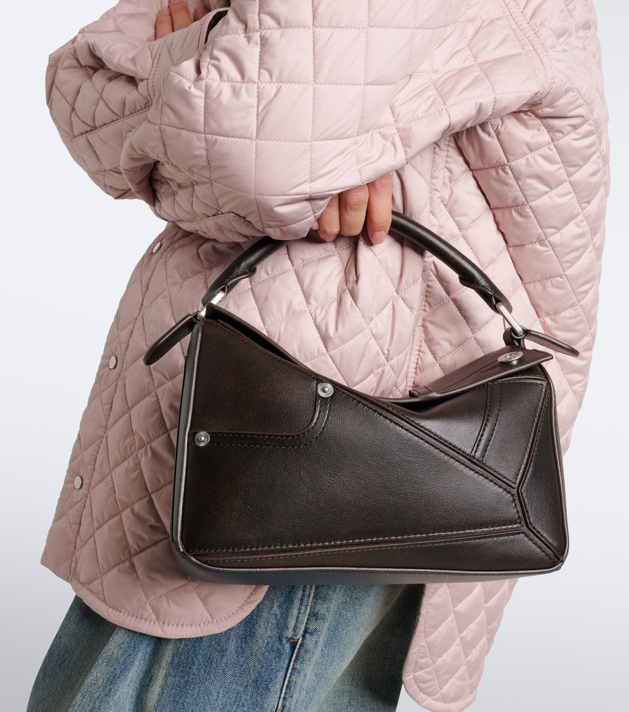 Loewe Puzzle Panta Small leather top-handle bag