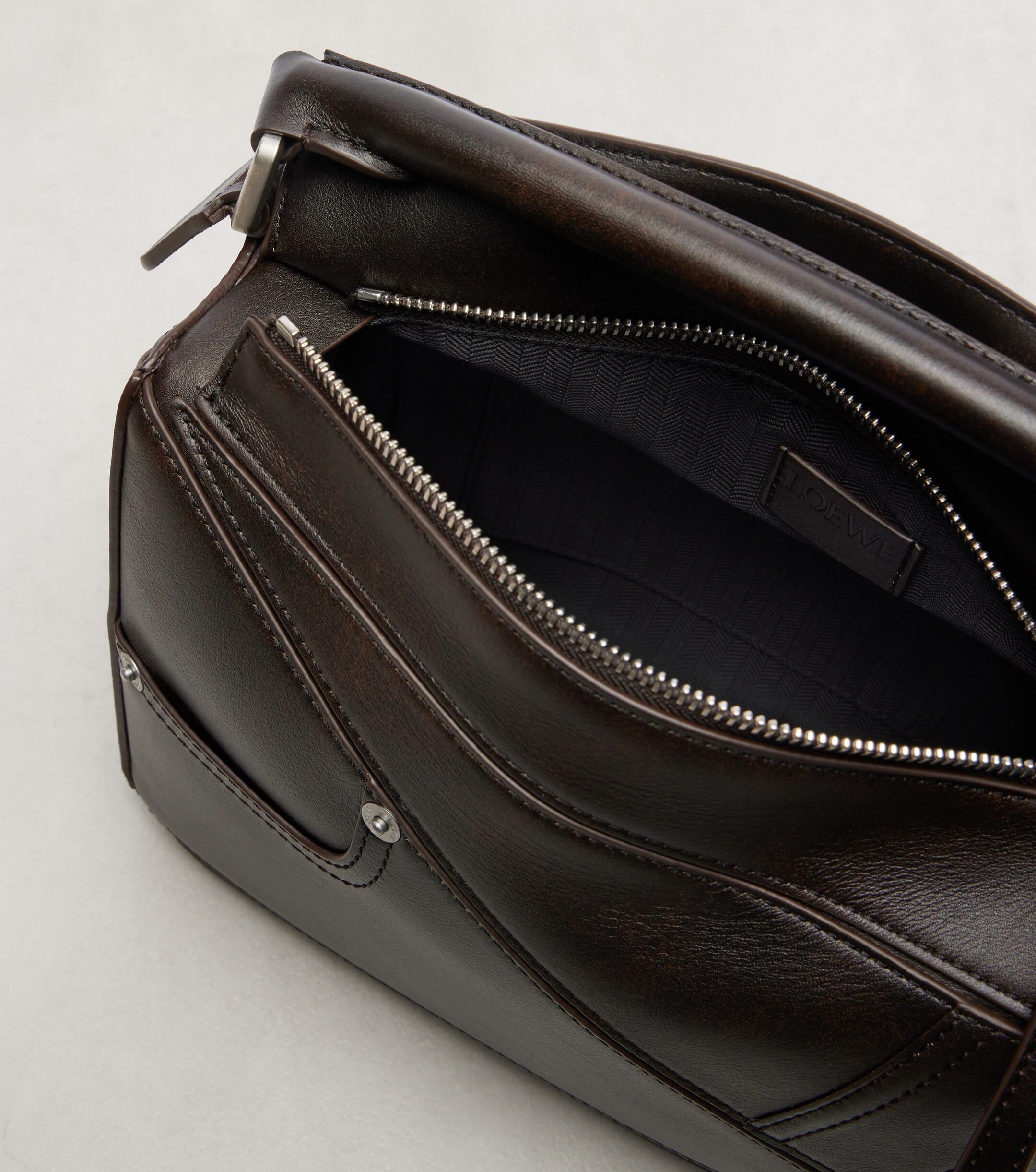 Loewe Puzzle Panta Small leather top-handle bag