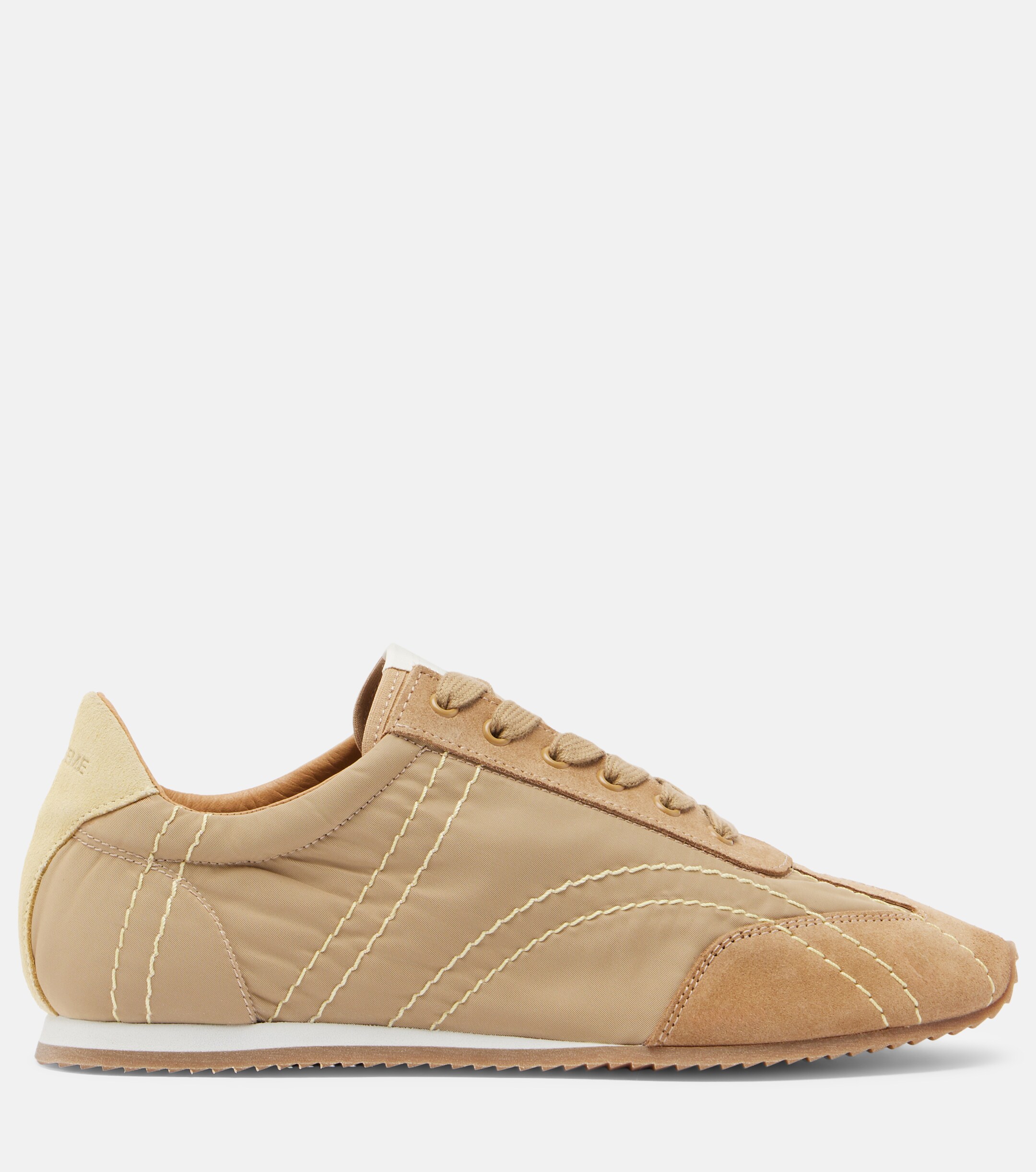 TOTEME Toteme Flex suede-trimmed sneakers