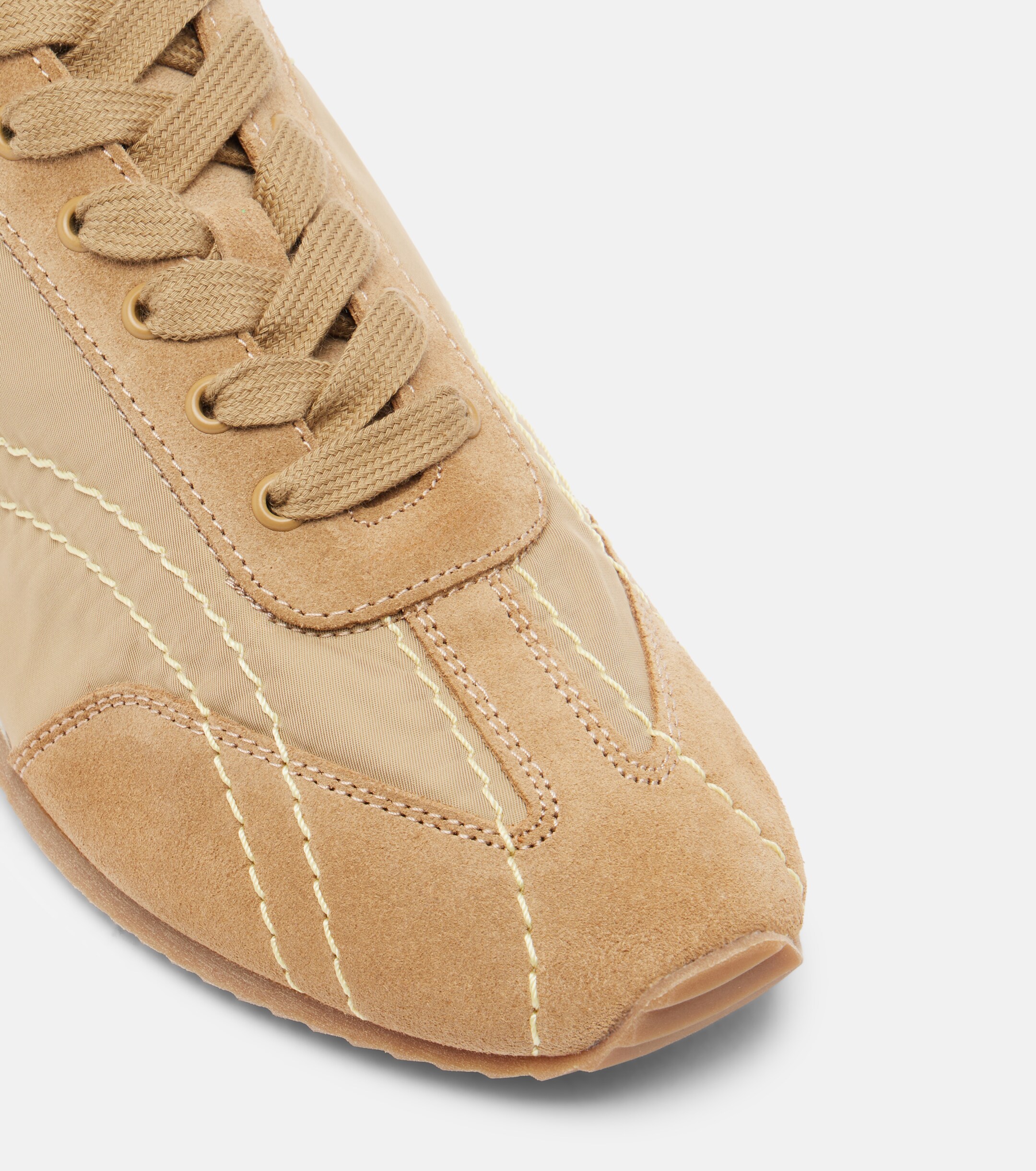 TOTEME Toteme Flex suede-trimmed sneakers