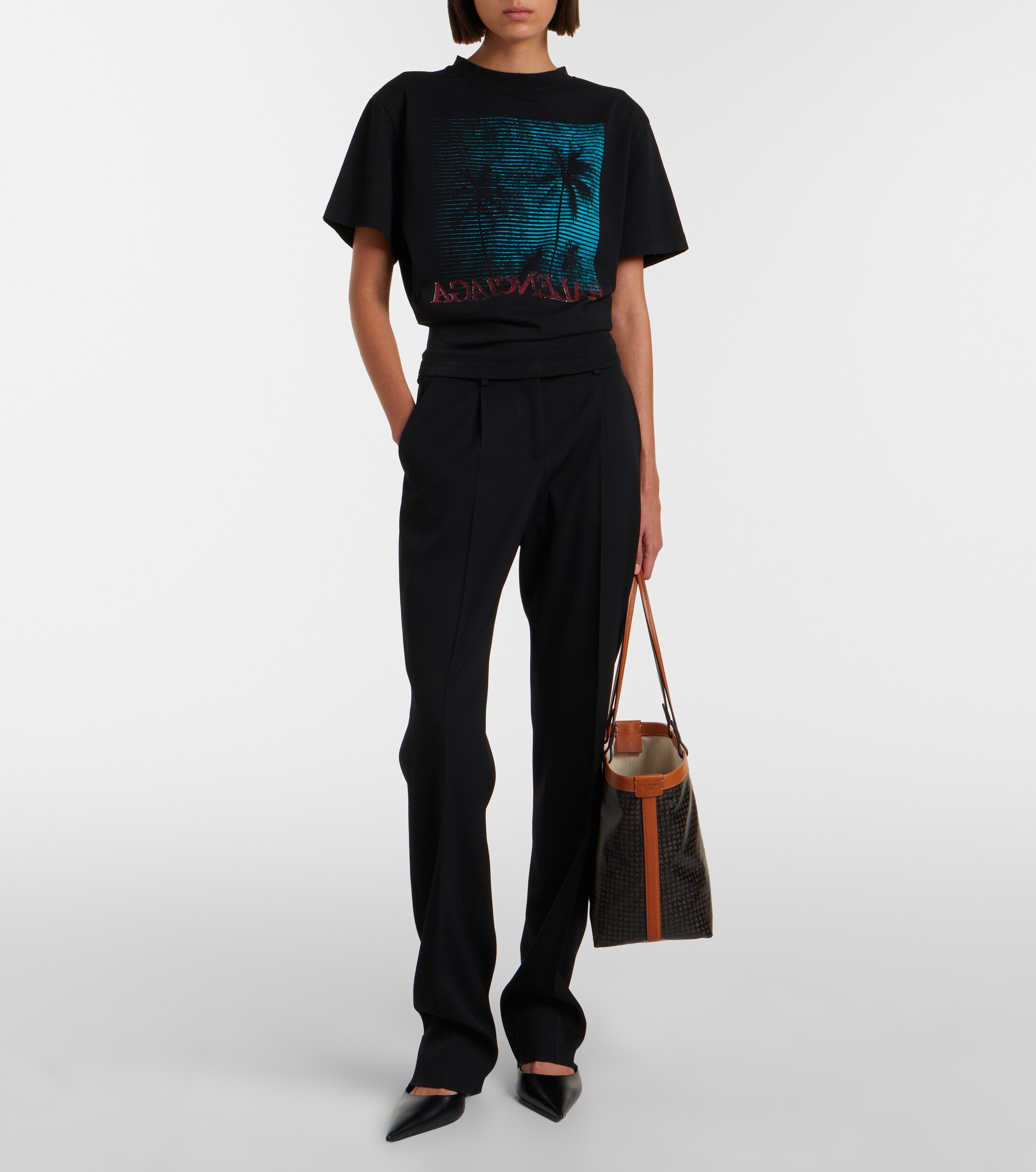 Balenciaga Select Medium canvas tote bag