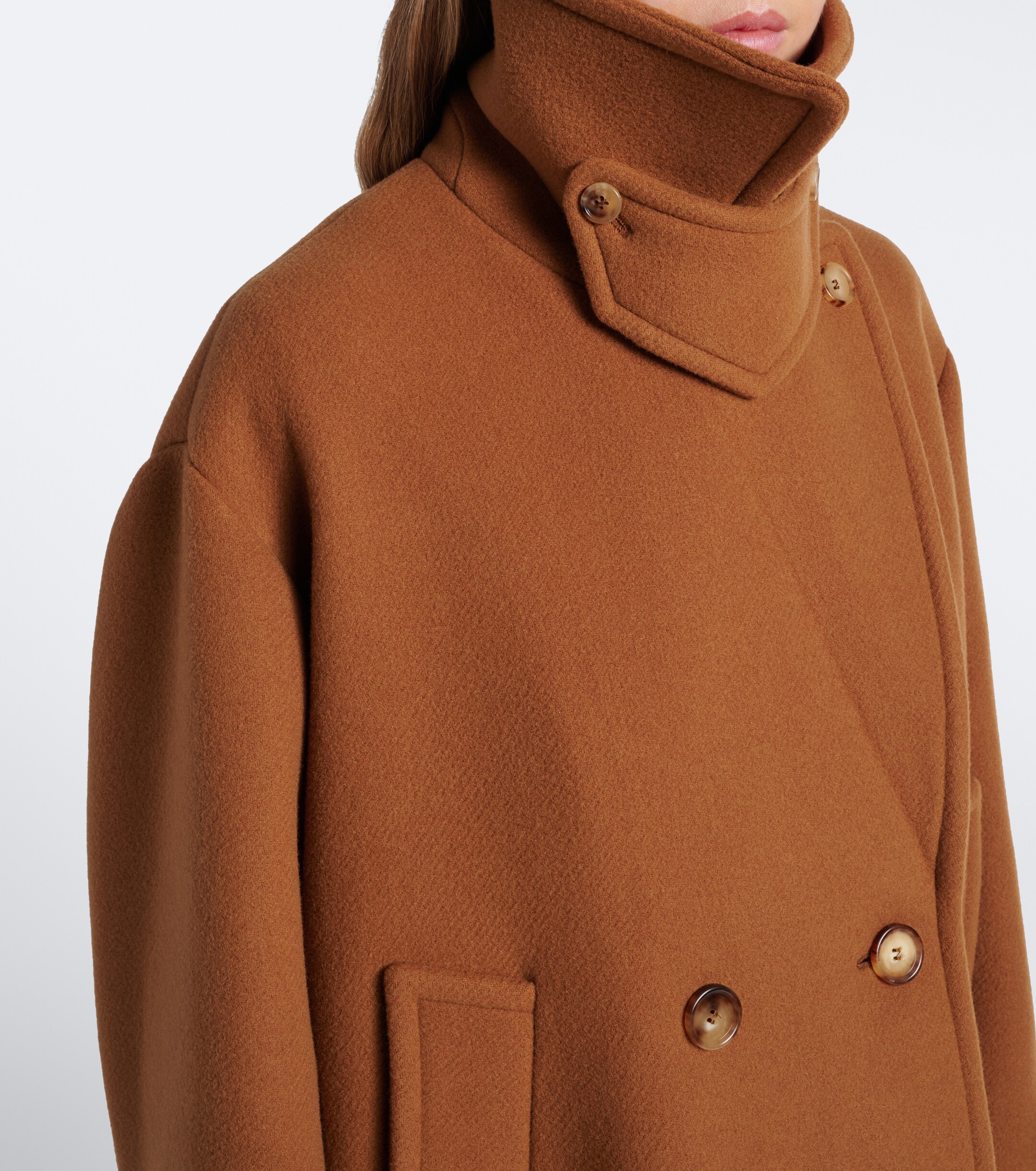 Chloé Chloé Oversized wool-blend peacoat