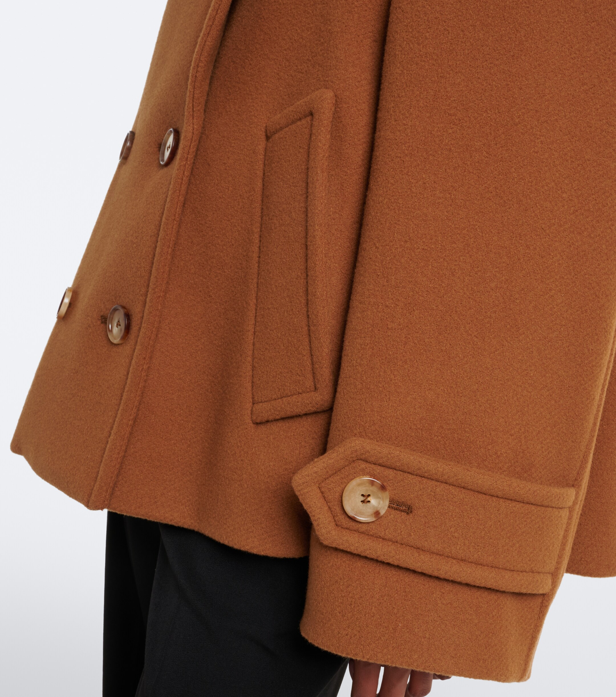 Chloé Chloé Oversized wool-blend peacoat