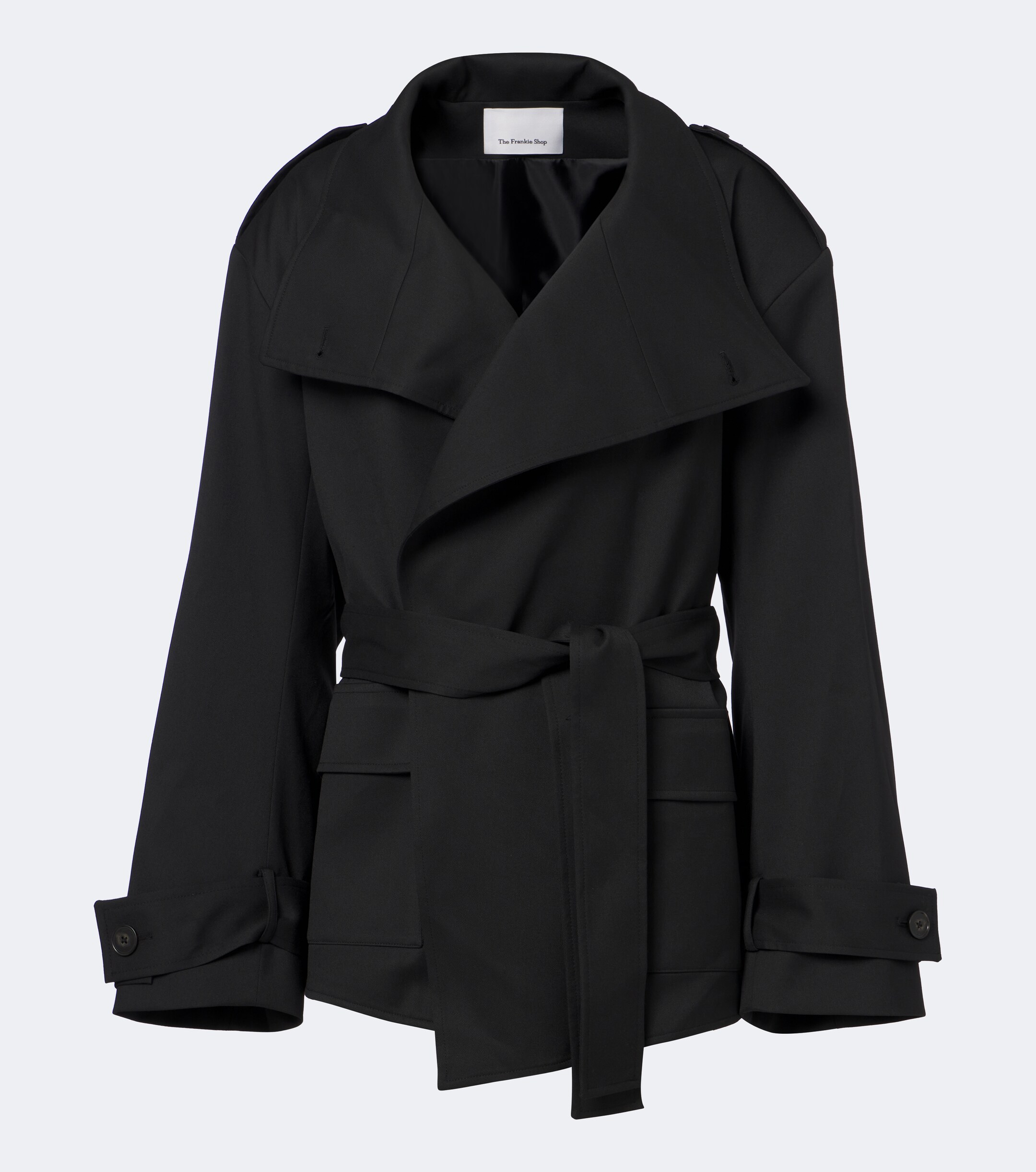 The Frankie Shop The Frankie Shop Tavea belted double-breasted jacket