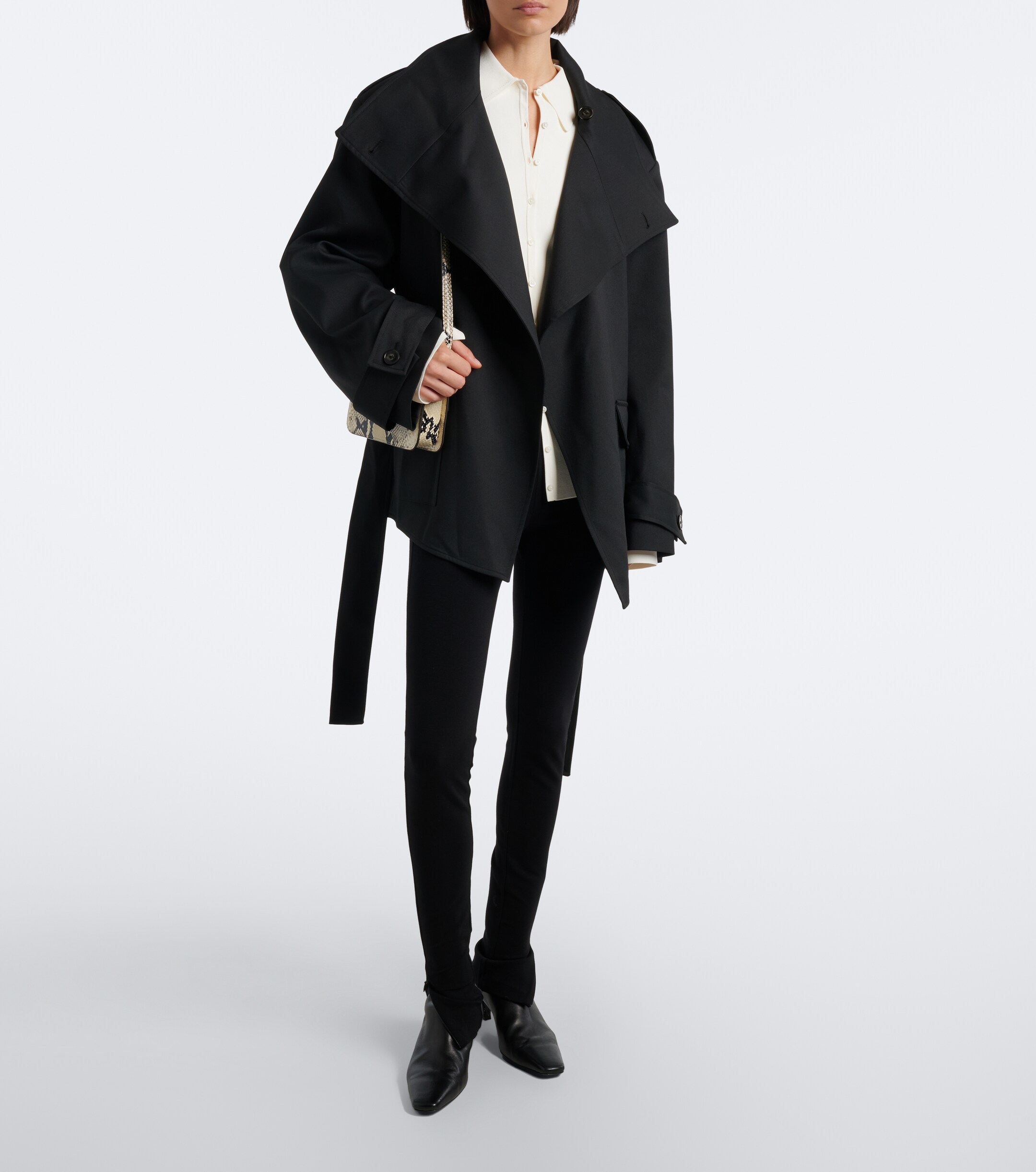 The Frankie Shop The Frankie Shop Tavea belted double-breasted jacket