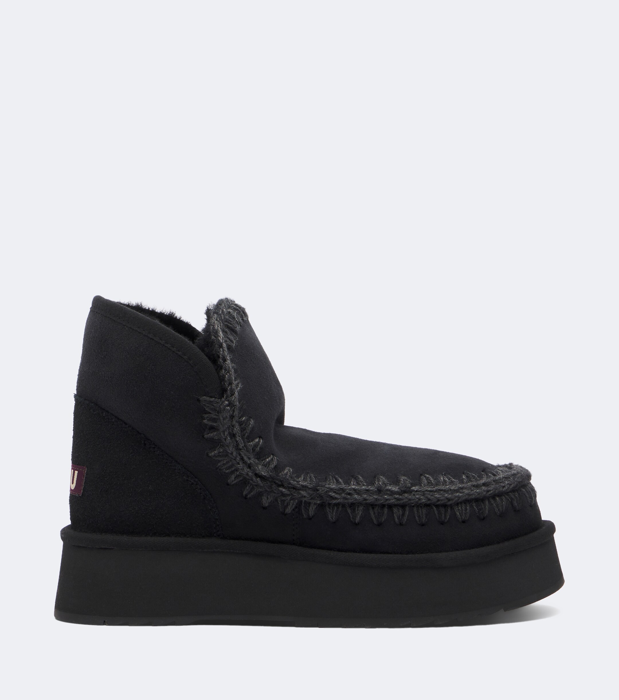 MOU Mou Mini shearling-lined suede ankle boots