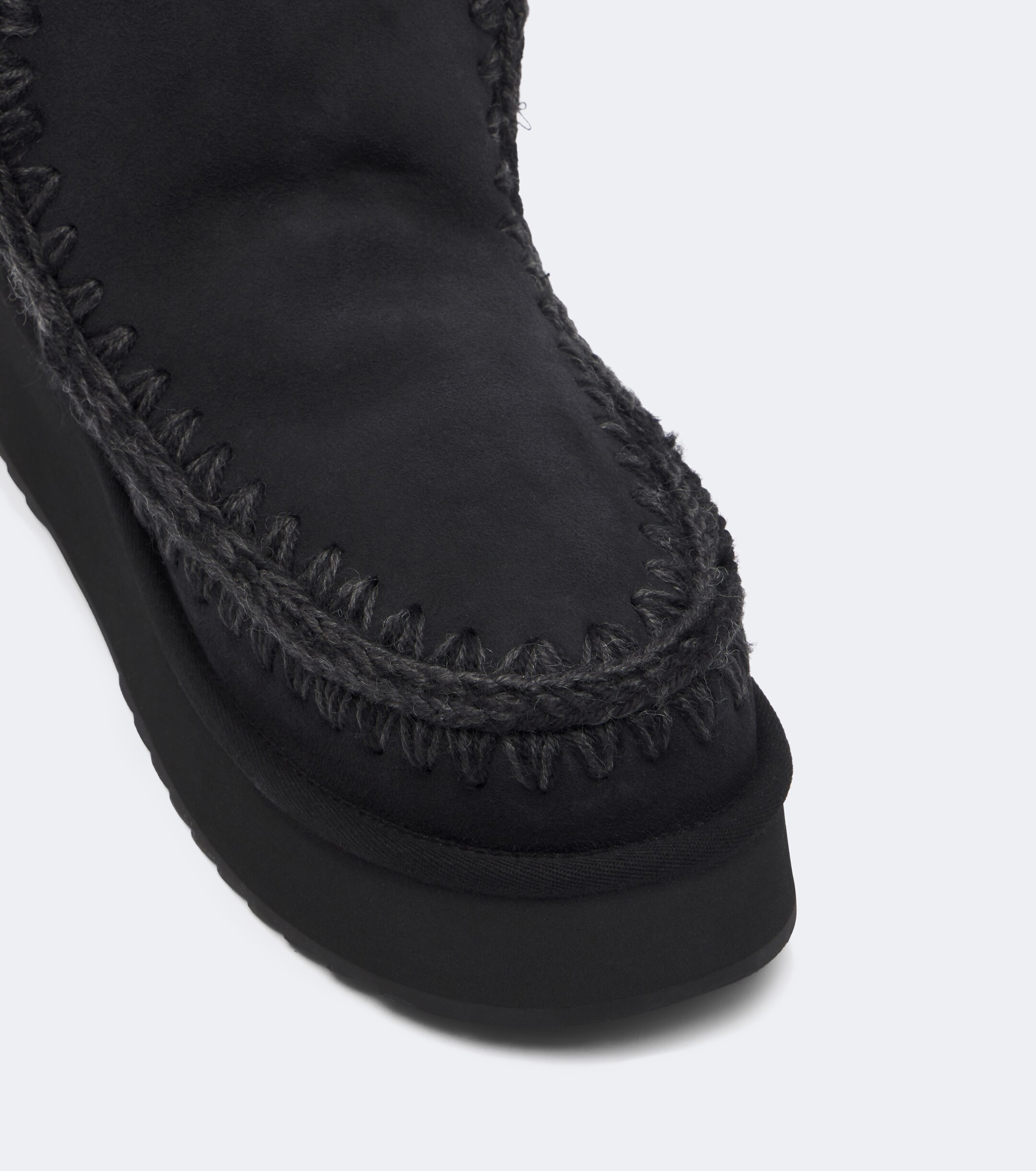 MOU Mou Mini shearling-lined suede ankle boots