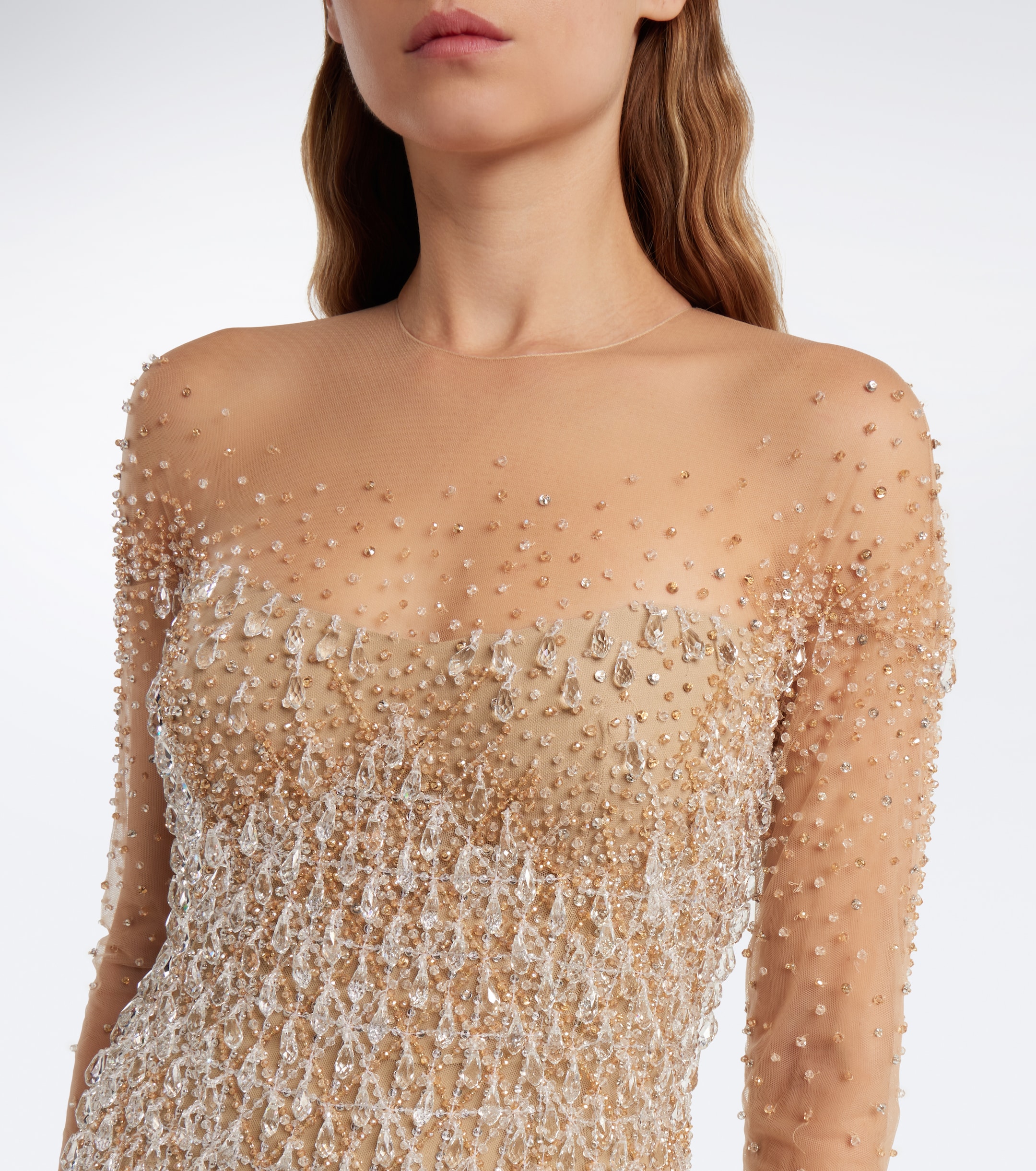 GEORGES HOBEIKA Georges Hobeika Embellished tulle gown