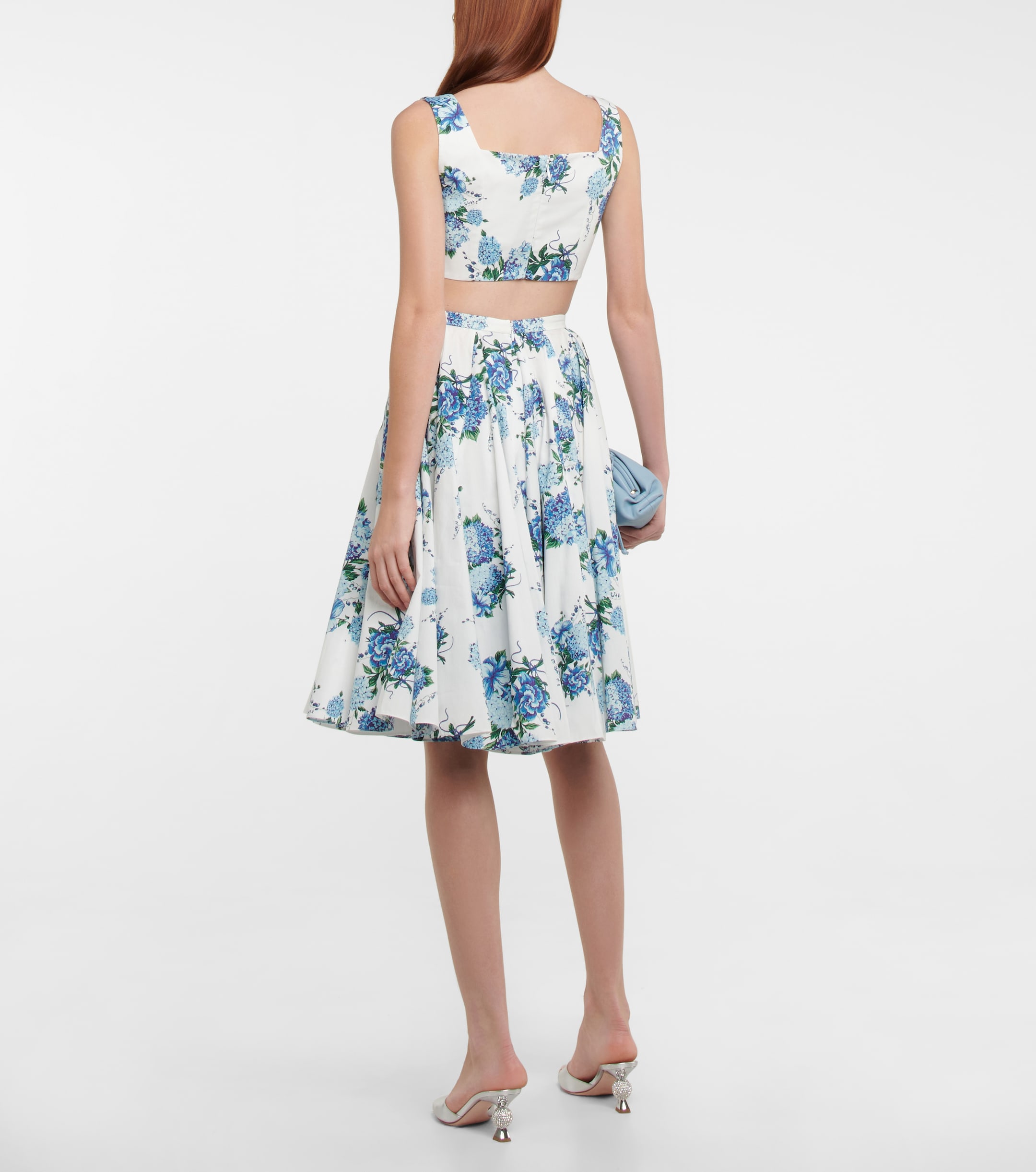 Emilia Wickstead Jeanie floral cotton crop top