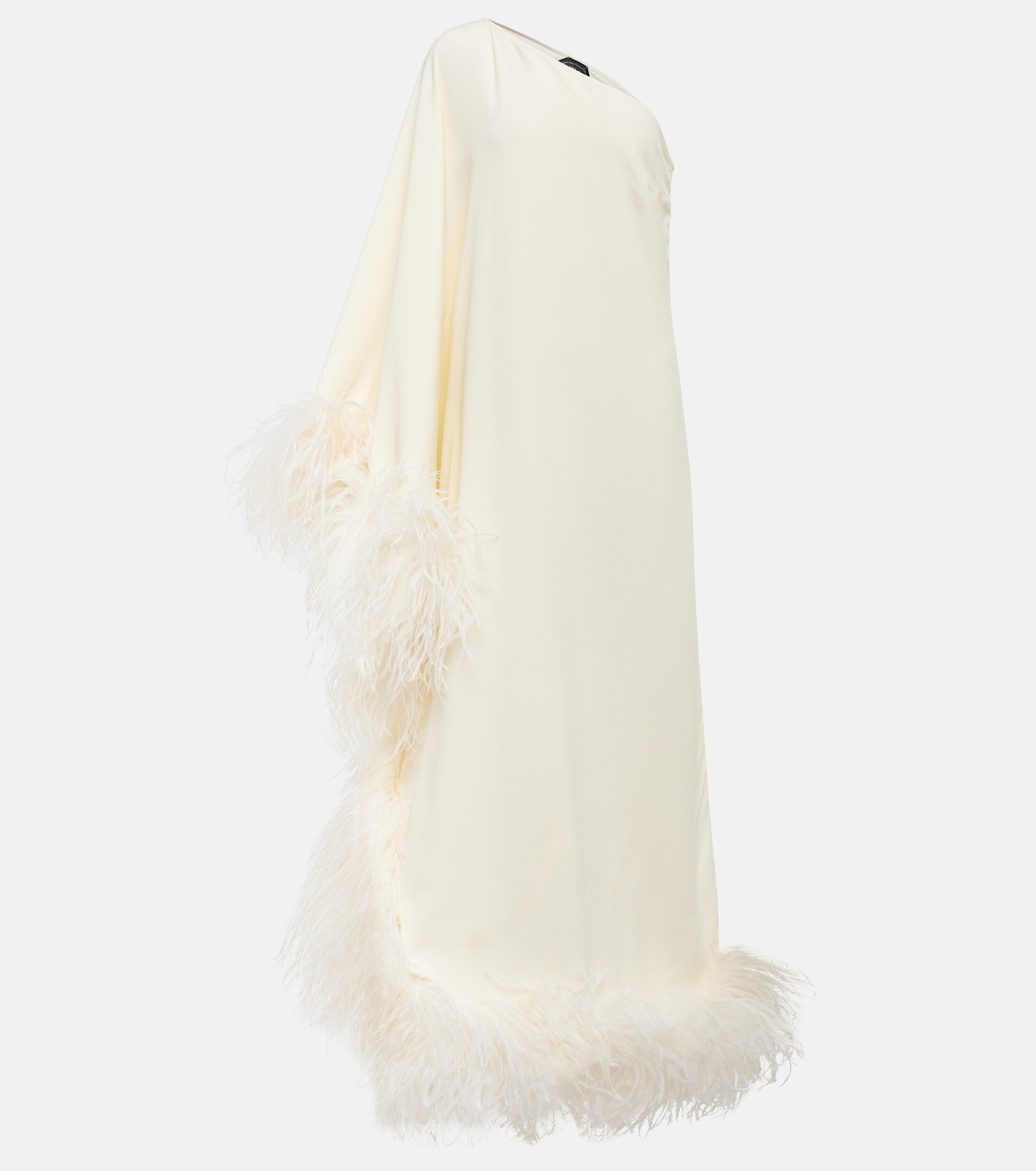 Taller Marmo Ubud feather-trimmed gown thumbnail