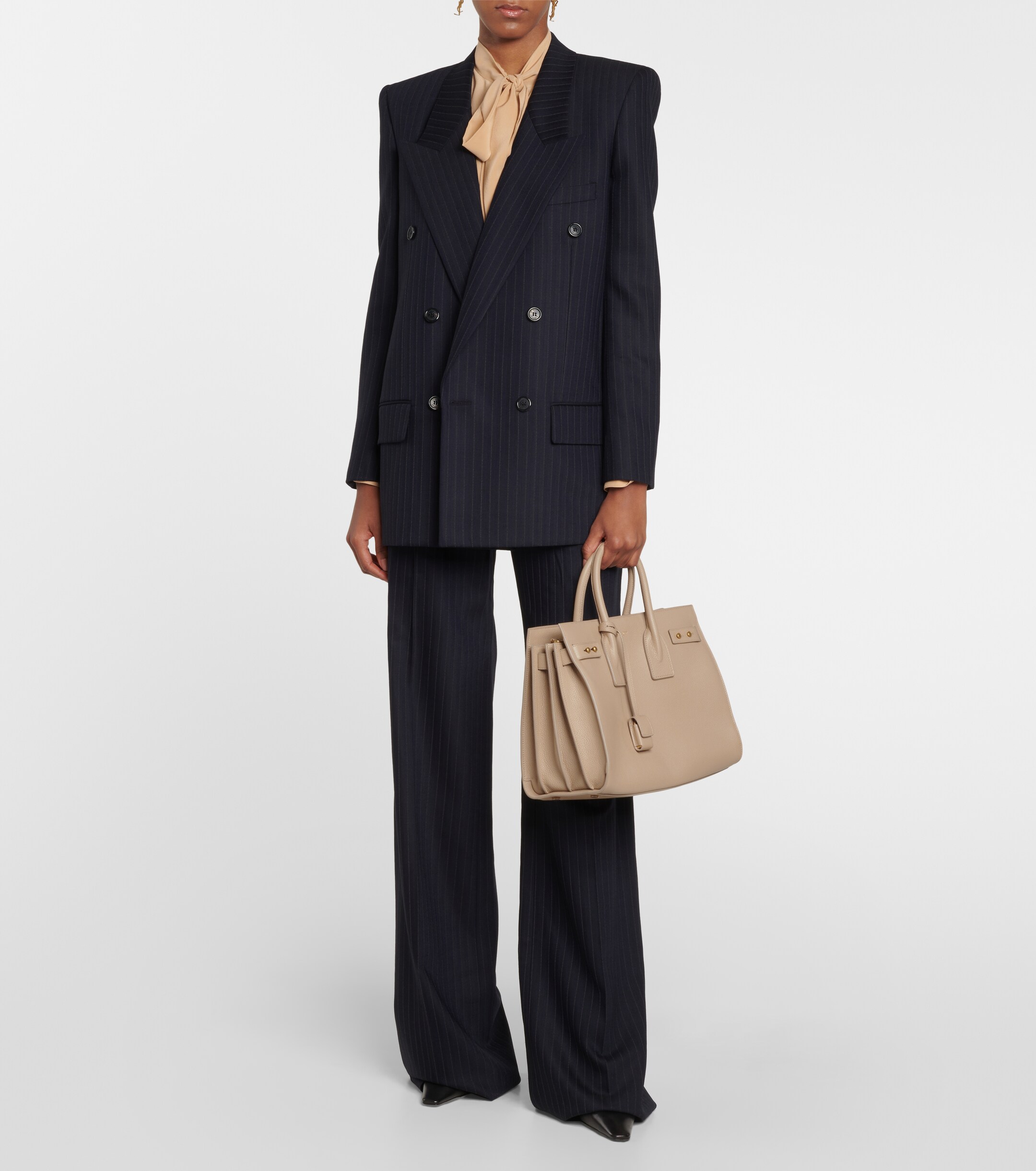Saint Laurent Sac De Jour Small leather tote bag