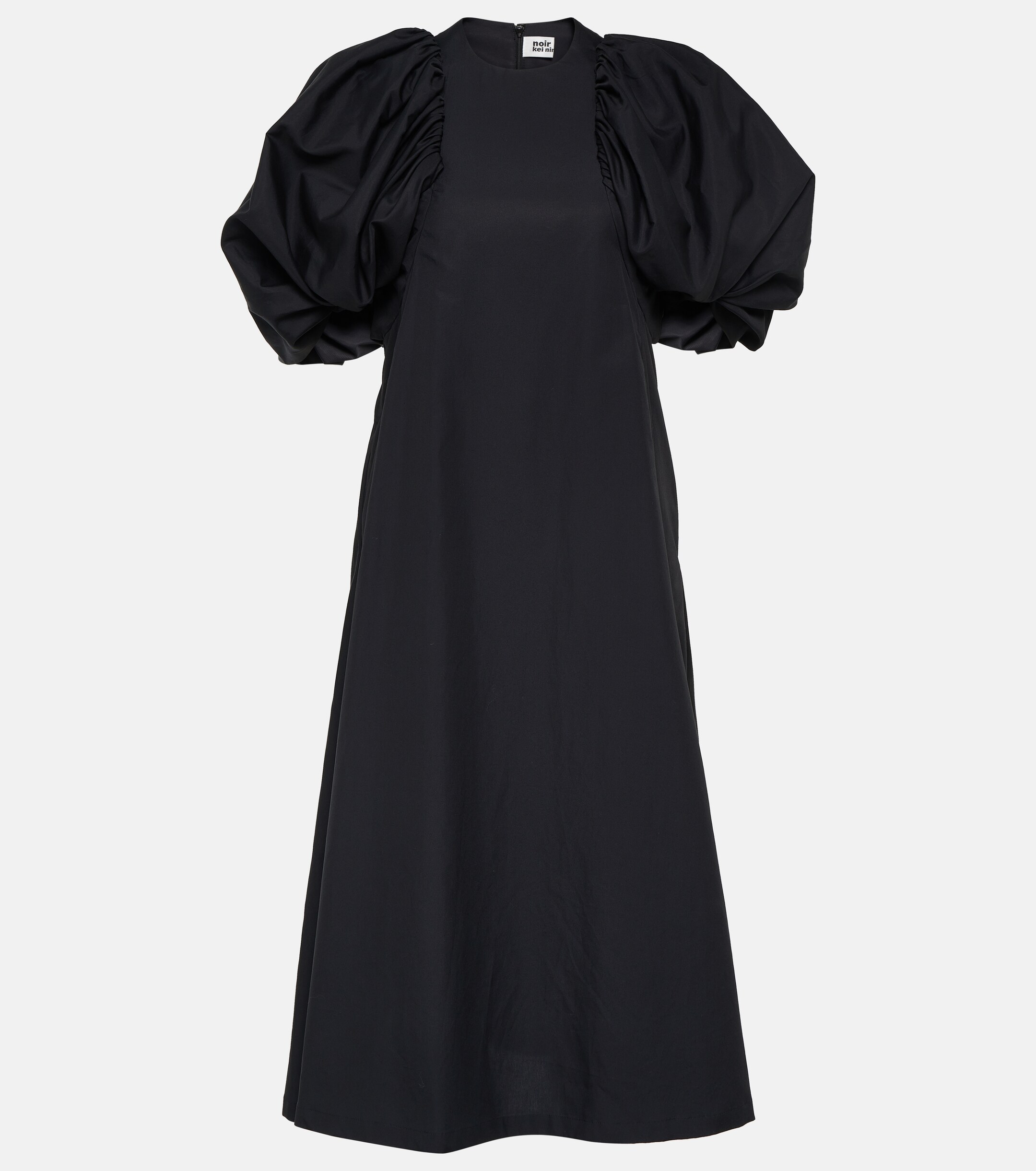 Noir Kei Ninomiya Puff-sleeve cotton poplin maxi dress thumbnail