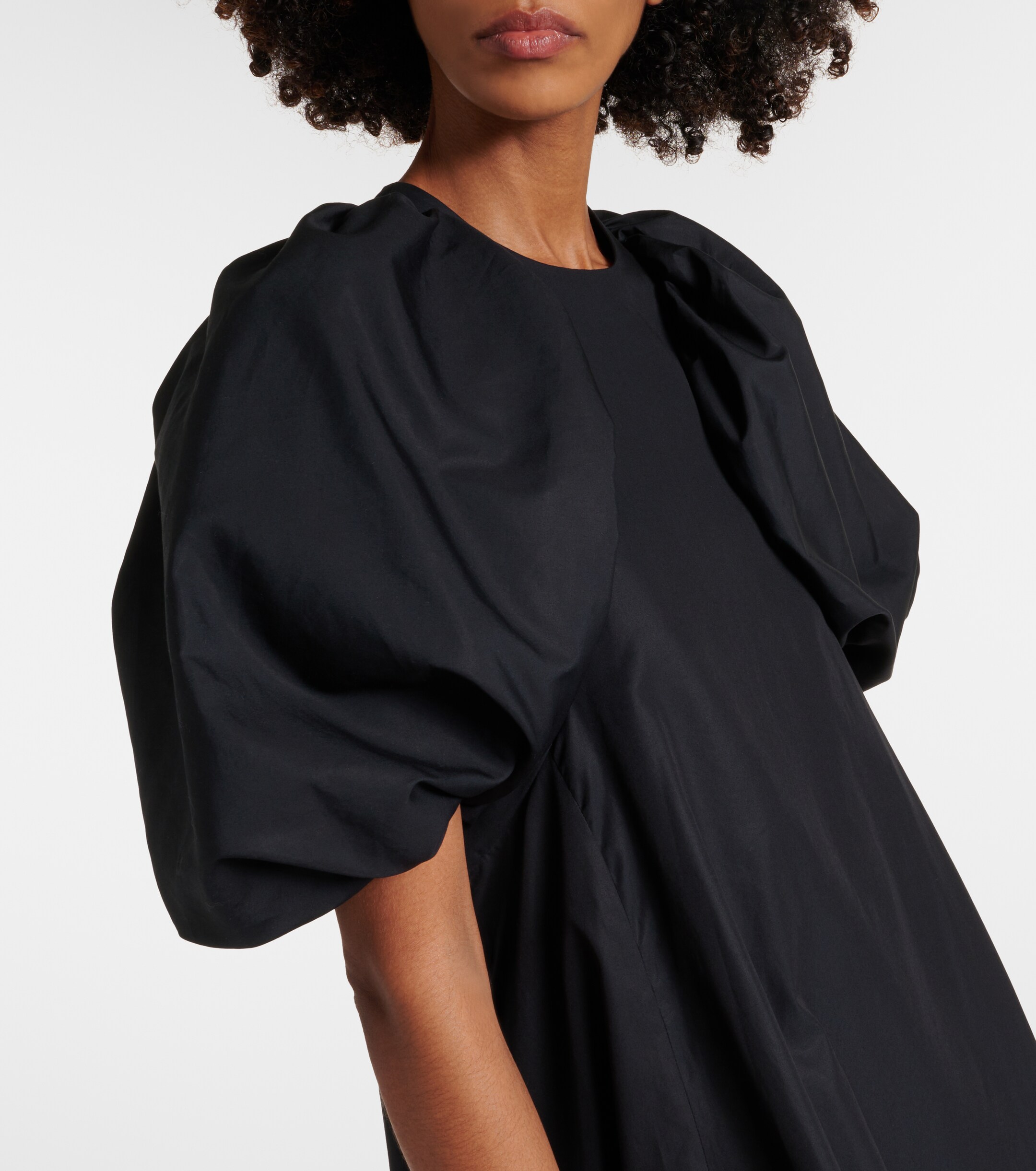 Noir Kei Ninomiya Puff-sleeve cotton poplin maxi dress thumbnail