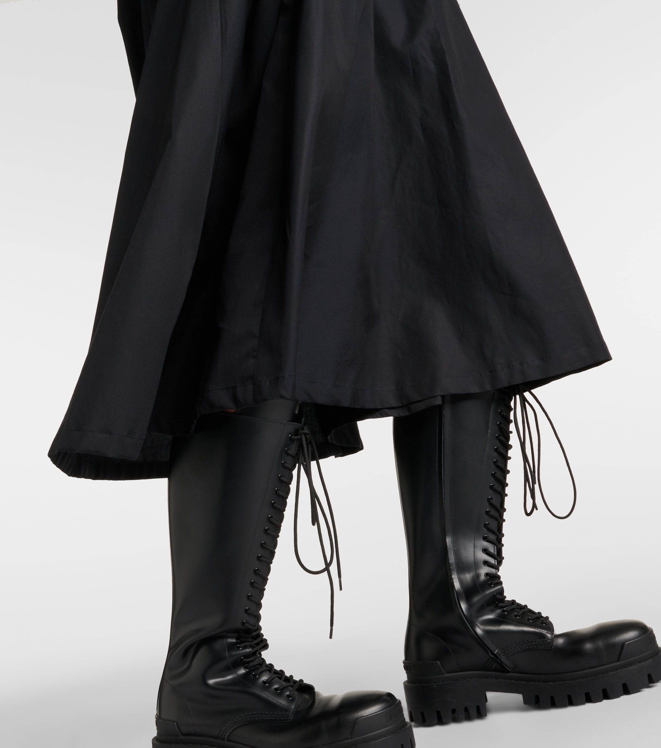 Noir Kei Ninomiya Puff-sleeve cotton poplin maxi dress thumbnail