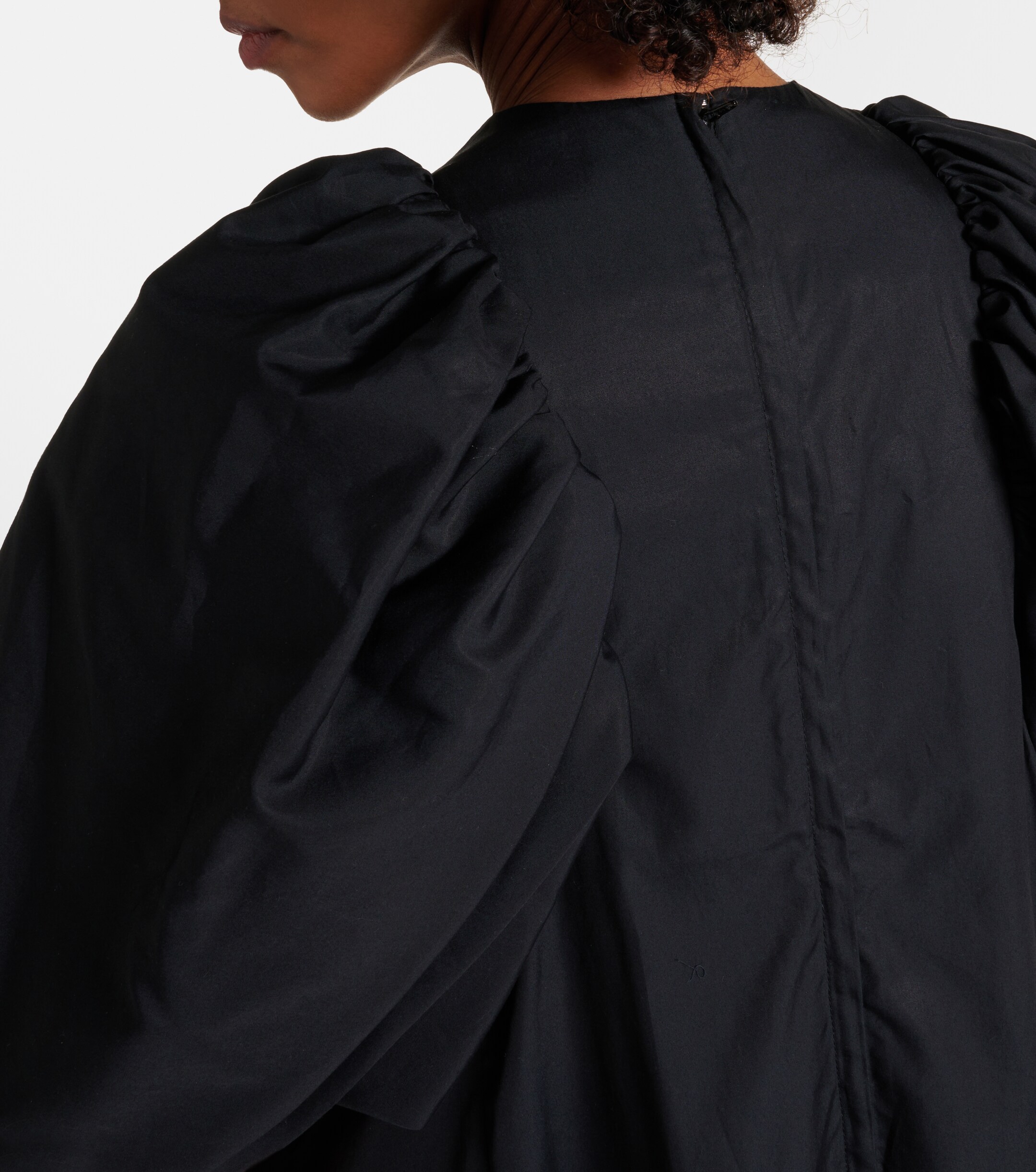 Noir Kei Ninomiya Puff-sleeve cotton poplin maxi dress thumbnail
