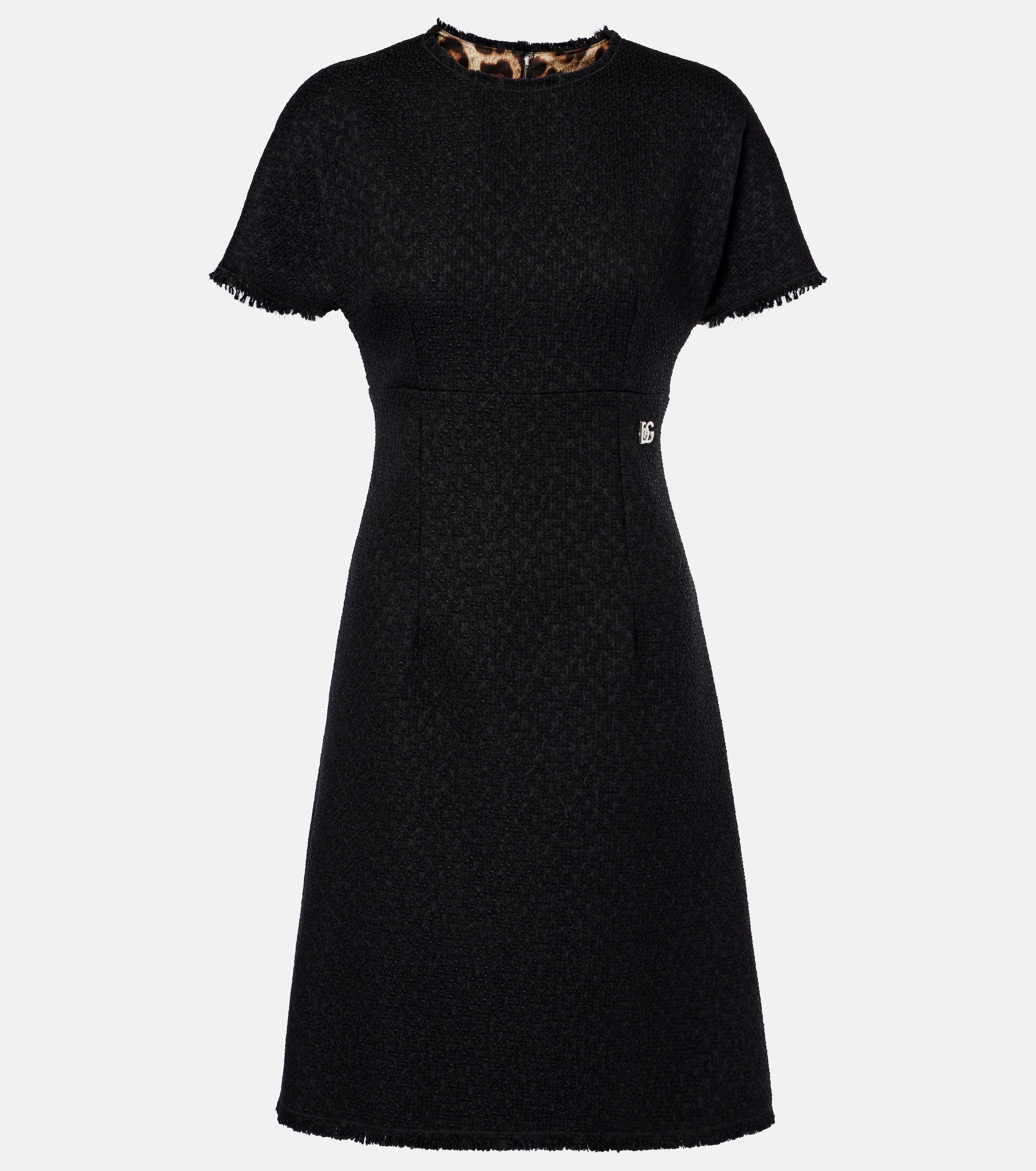 Dolce&Gabbana DG wool-blend tweed minidress thumbnail