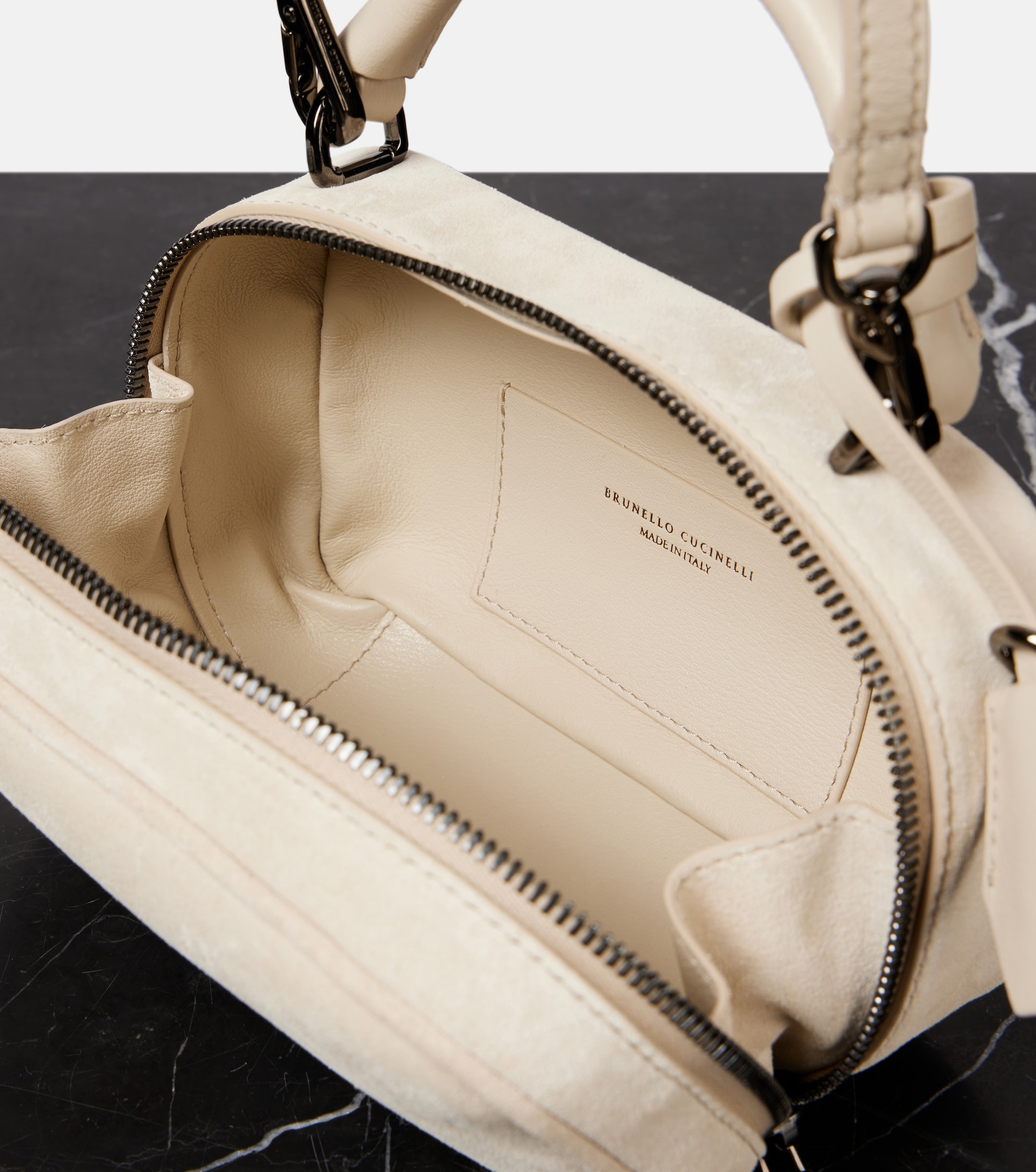 Brunello Cucinelli Foulard Mini suede tote bag