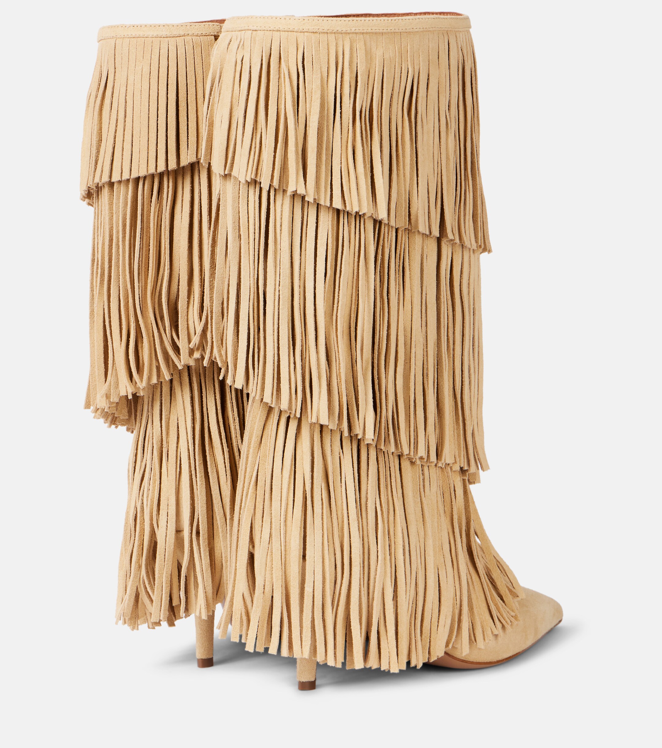 Paris Texas Jessie 75 fringed suede boots