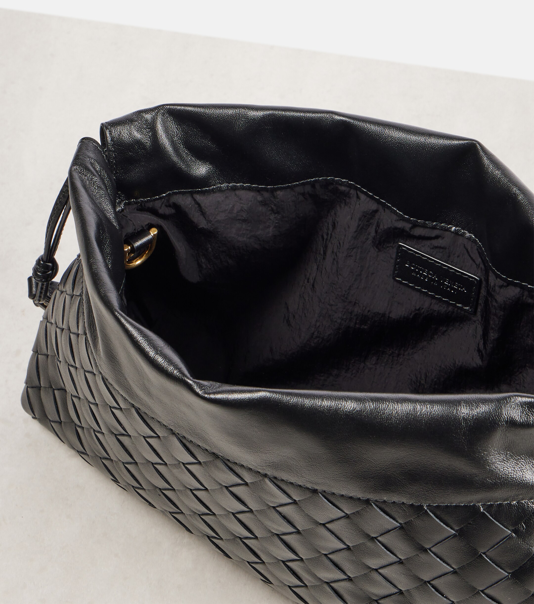 Bottega Veneta Dustbag Soirée Medium leather clutch
