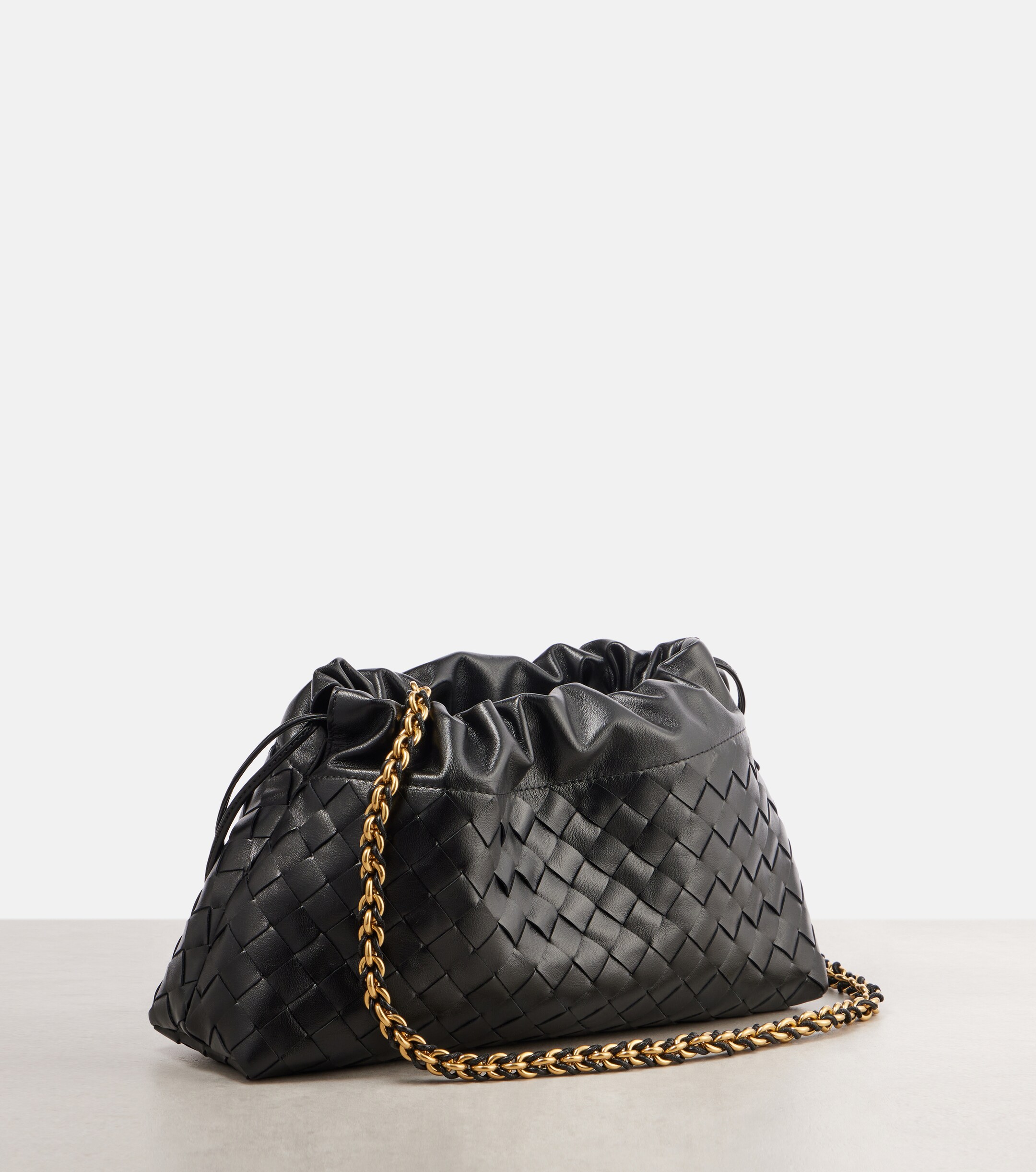 Bottega Veneta Dustbag Soirée Medium leather clutch