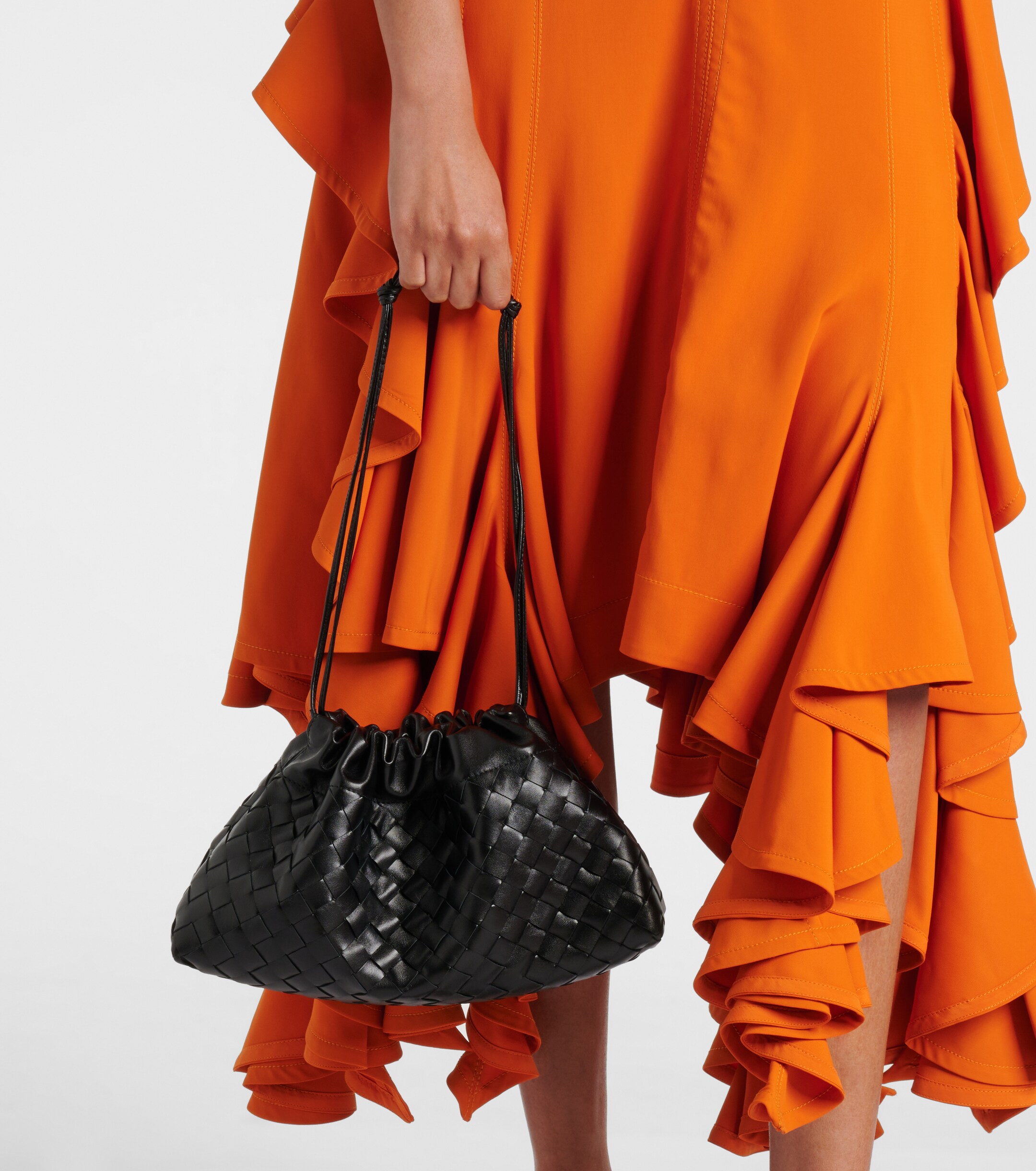 Bottega Veneta Dustbag Soirée Medium leather clutch