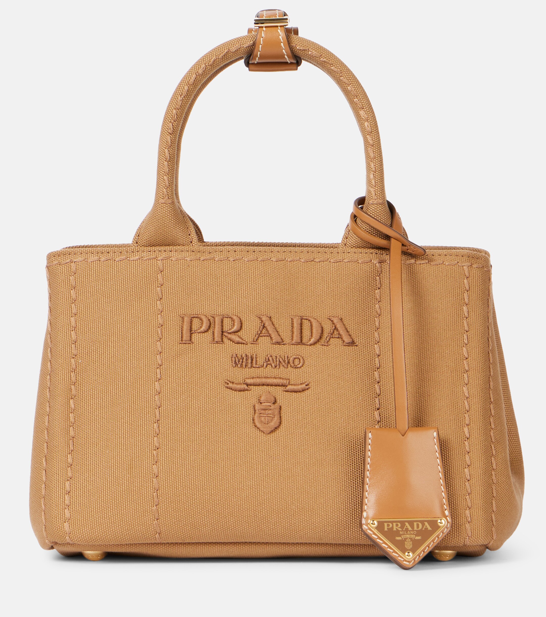 Prada Prada Jardinière Mini canvas tote bag