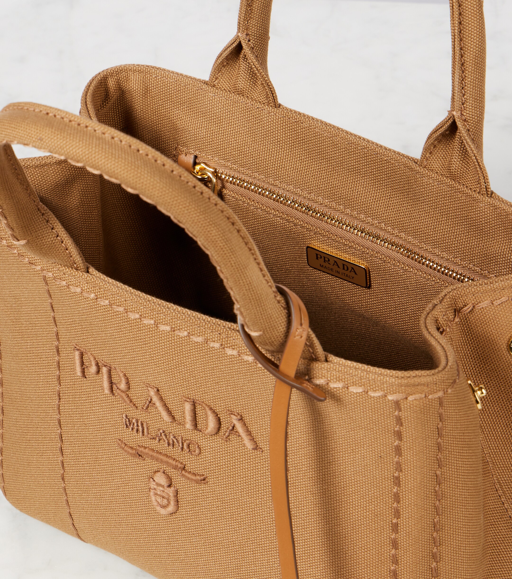 Prada Prada Jardinière Mini canvas tote bag