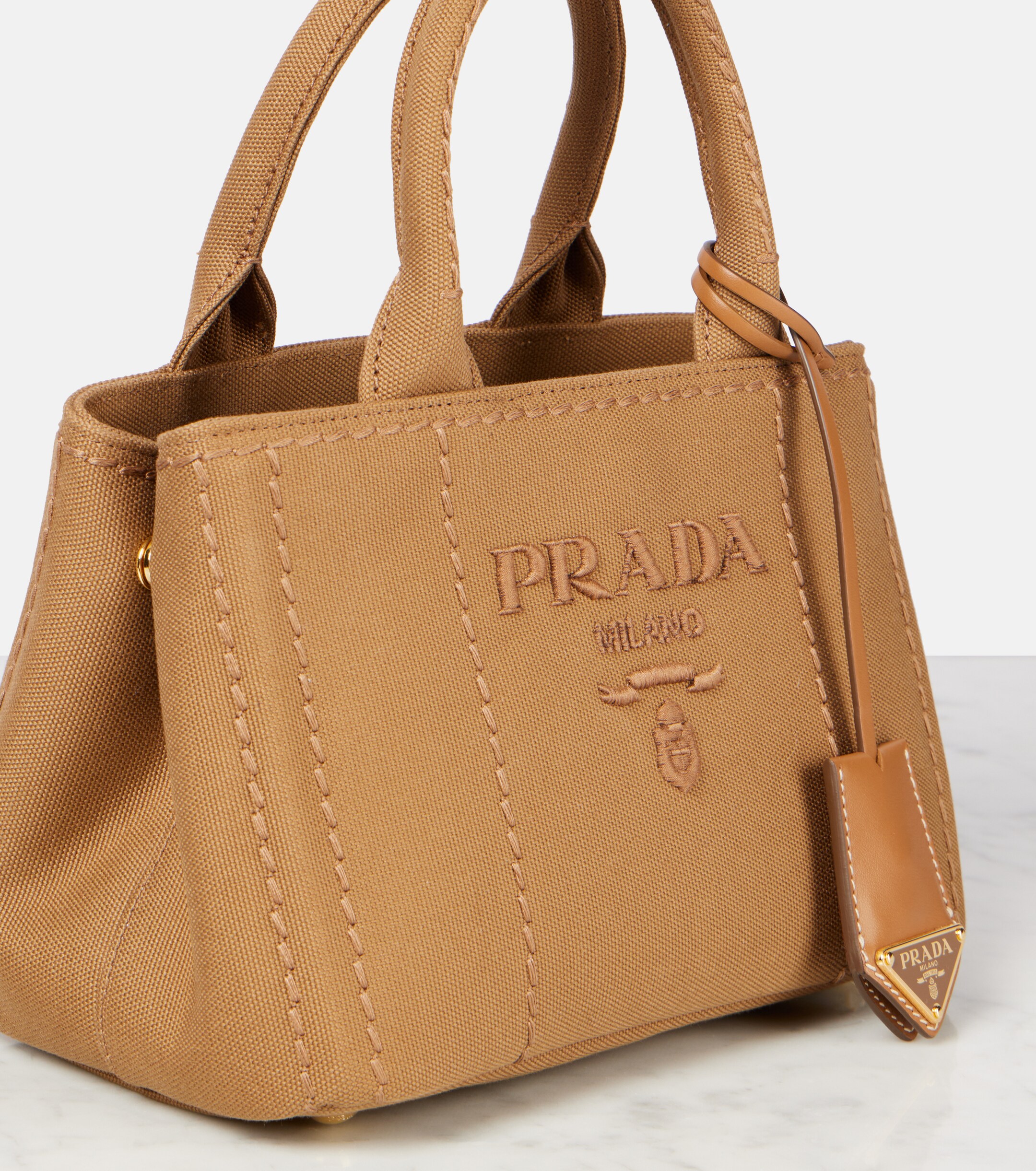 Prada Prada Jardinière Mini canvas tote bag