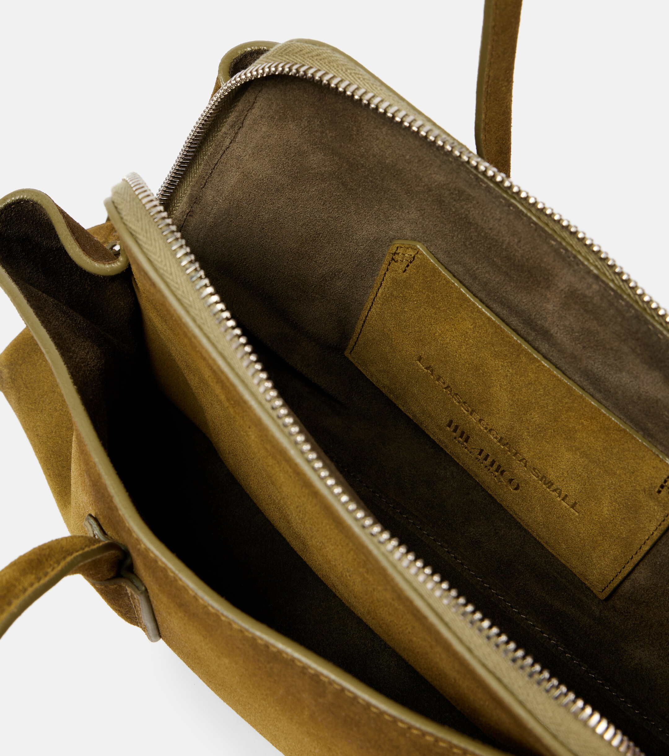 THE ATTICO La Passeggiata Small suede tote bag