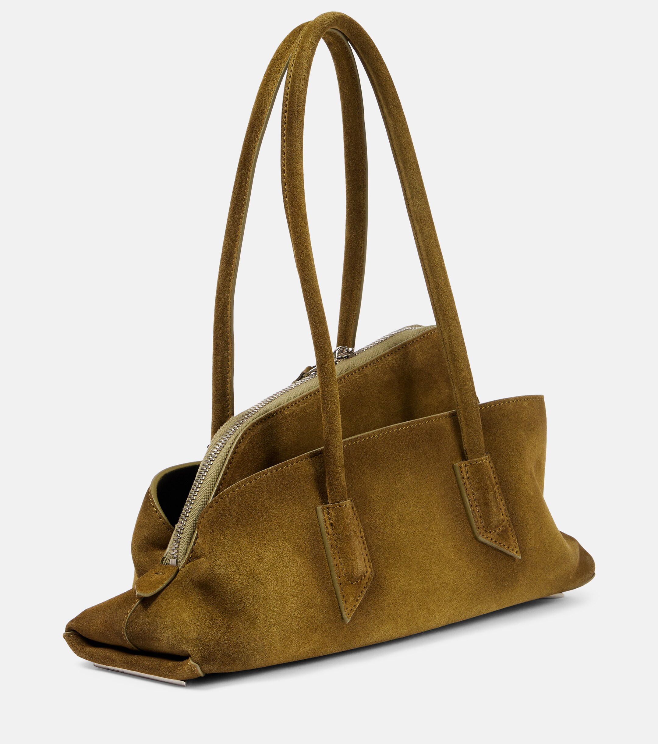 THE ATTICO La Passeggiata Small suede tote bag