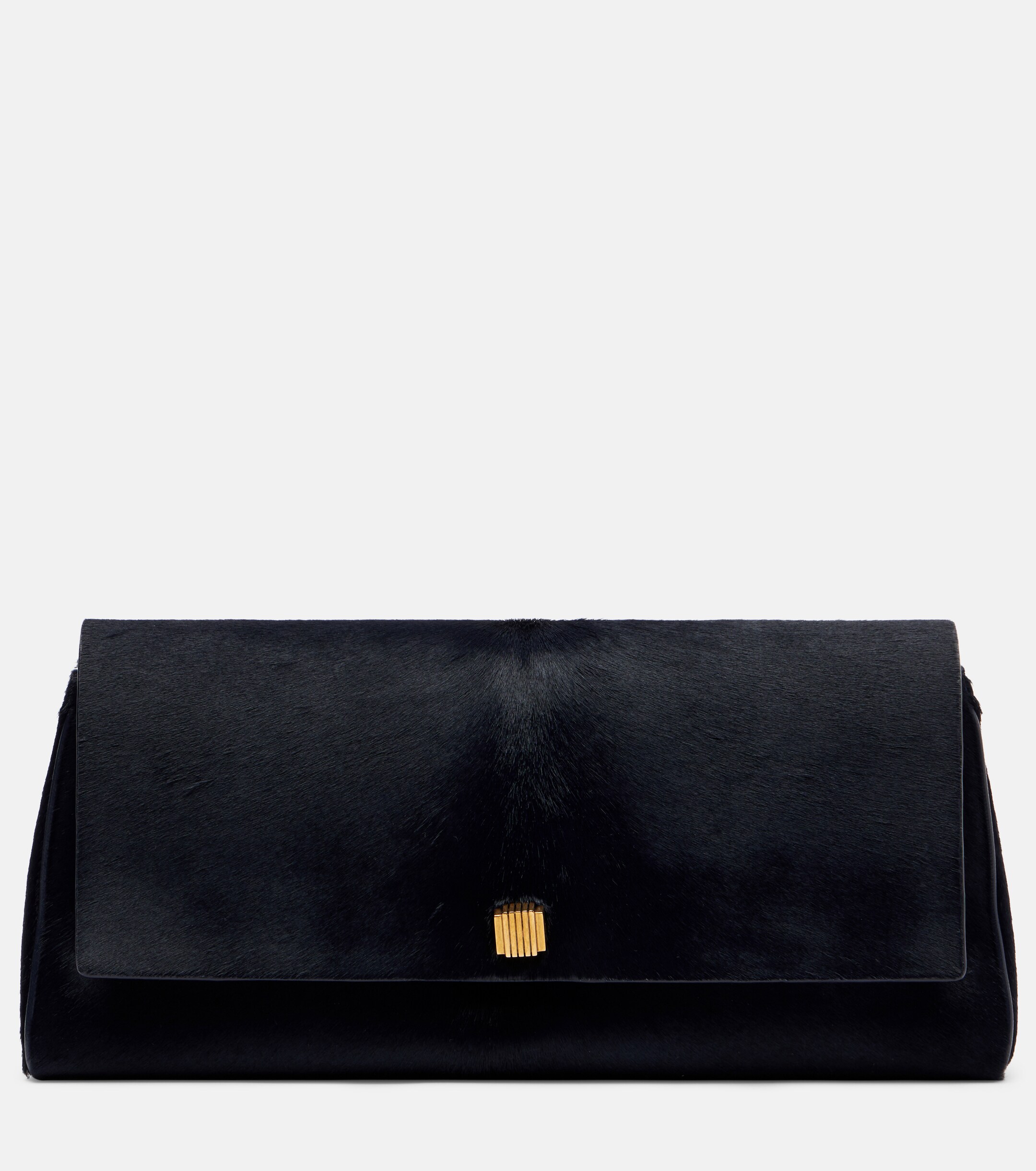 KHAITE Audrey calf hair clutch