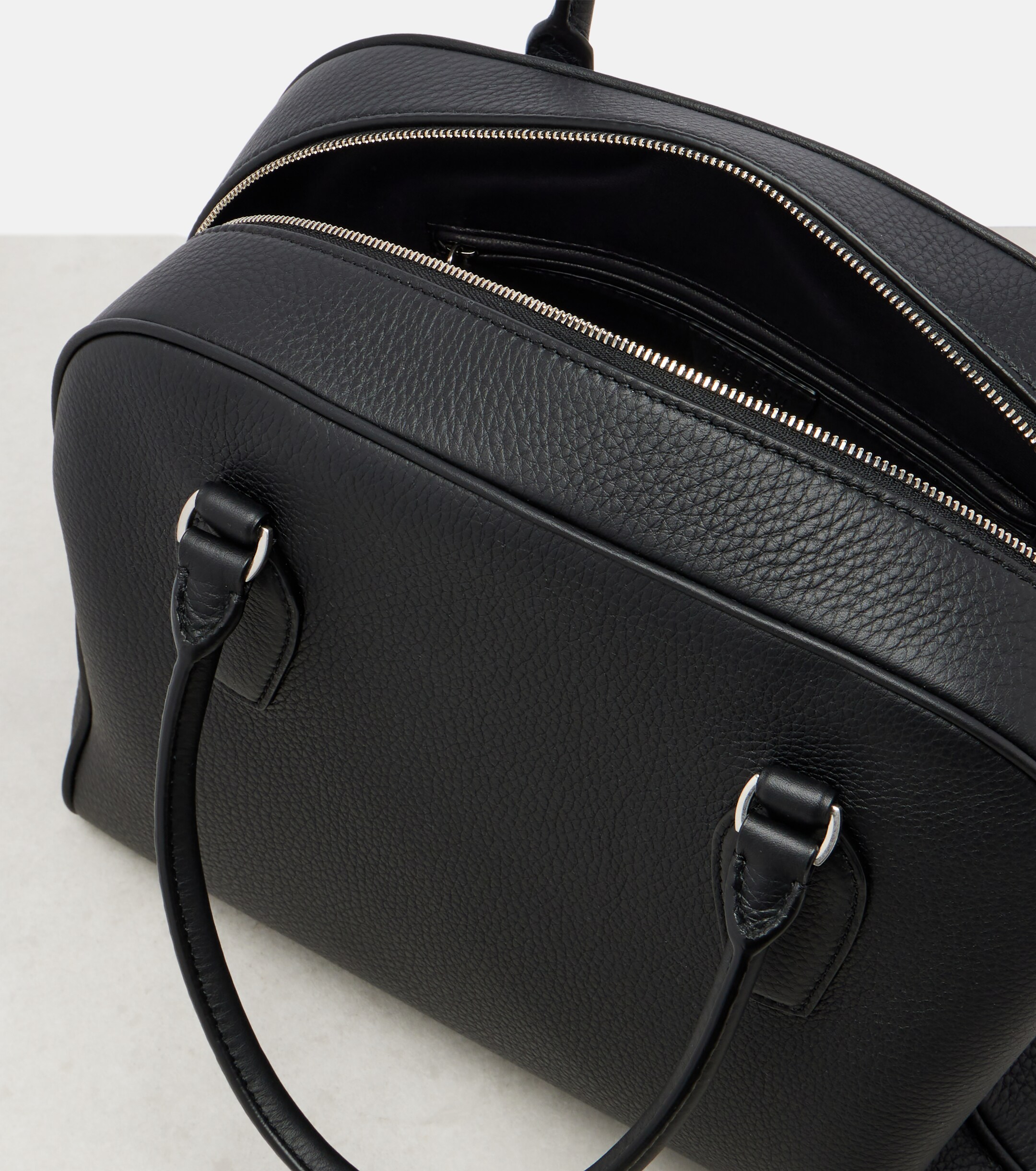The Row India 12.00 leather top-handle bag