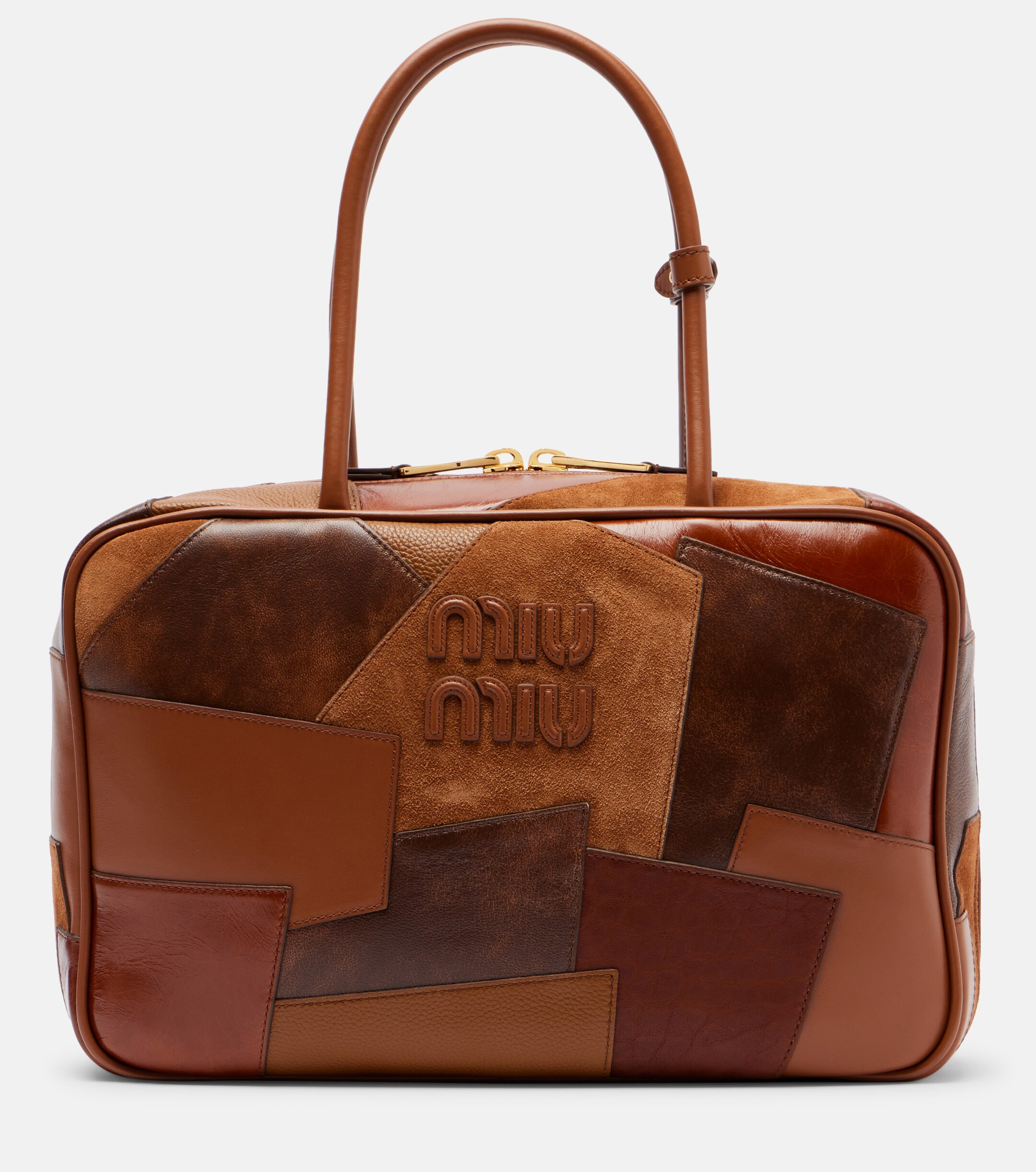 Miu Miu Patchwork leather tote bag