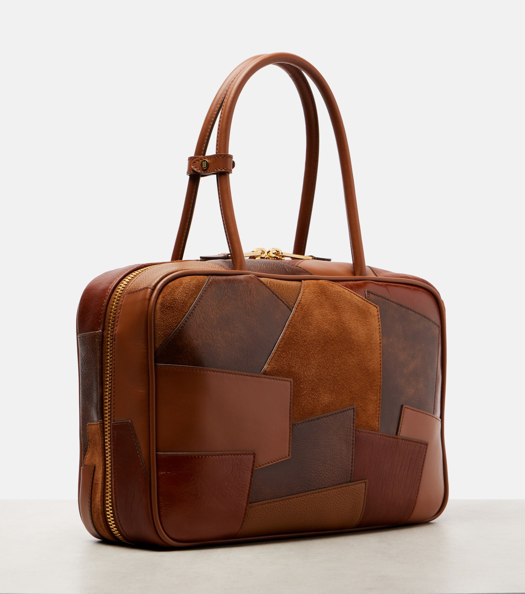 Miu Miu Patchwork leather tote bag