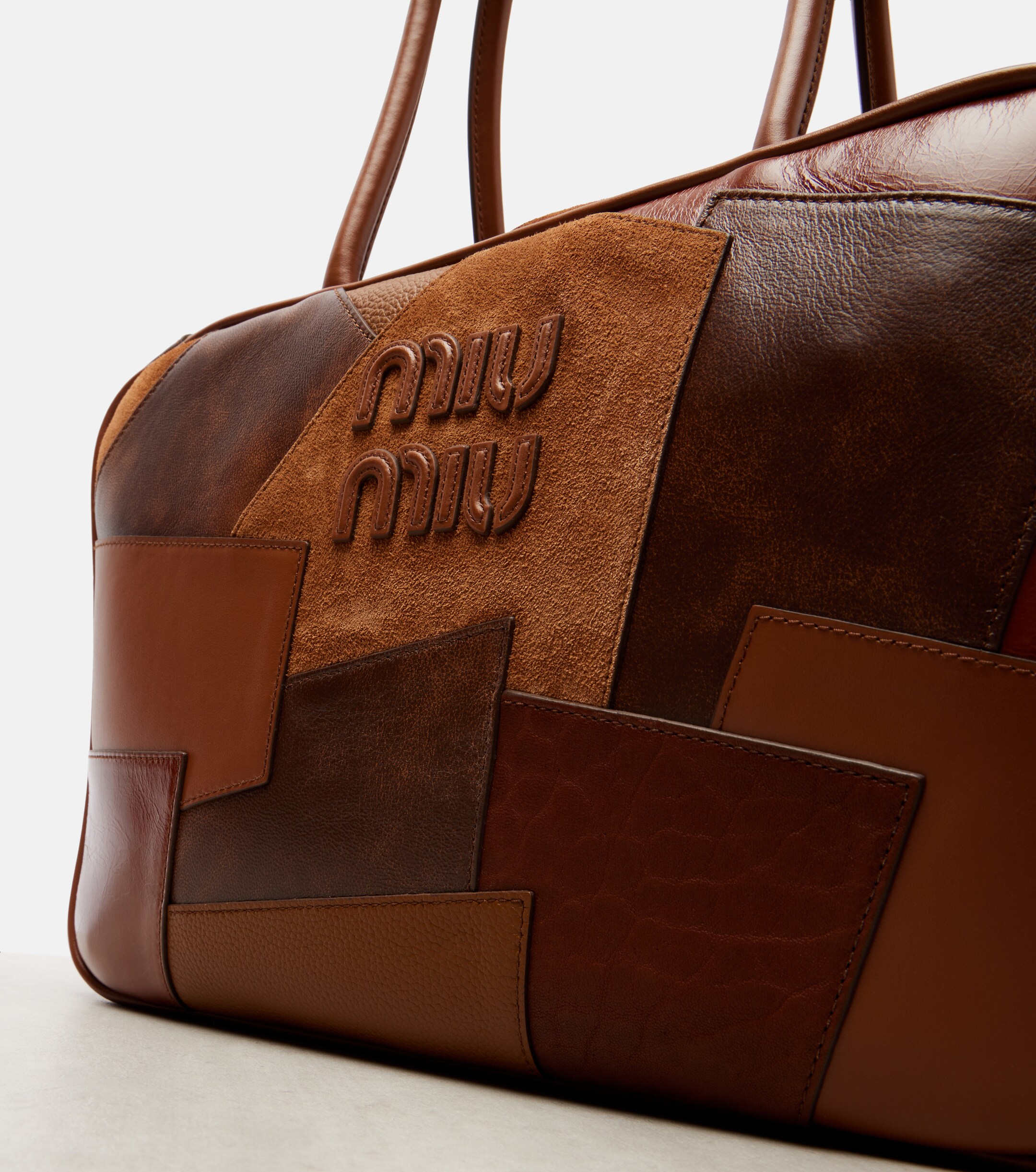 Miu Miu Patchwork leather tote bag