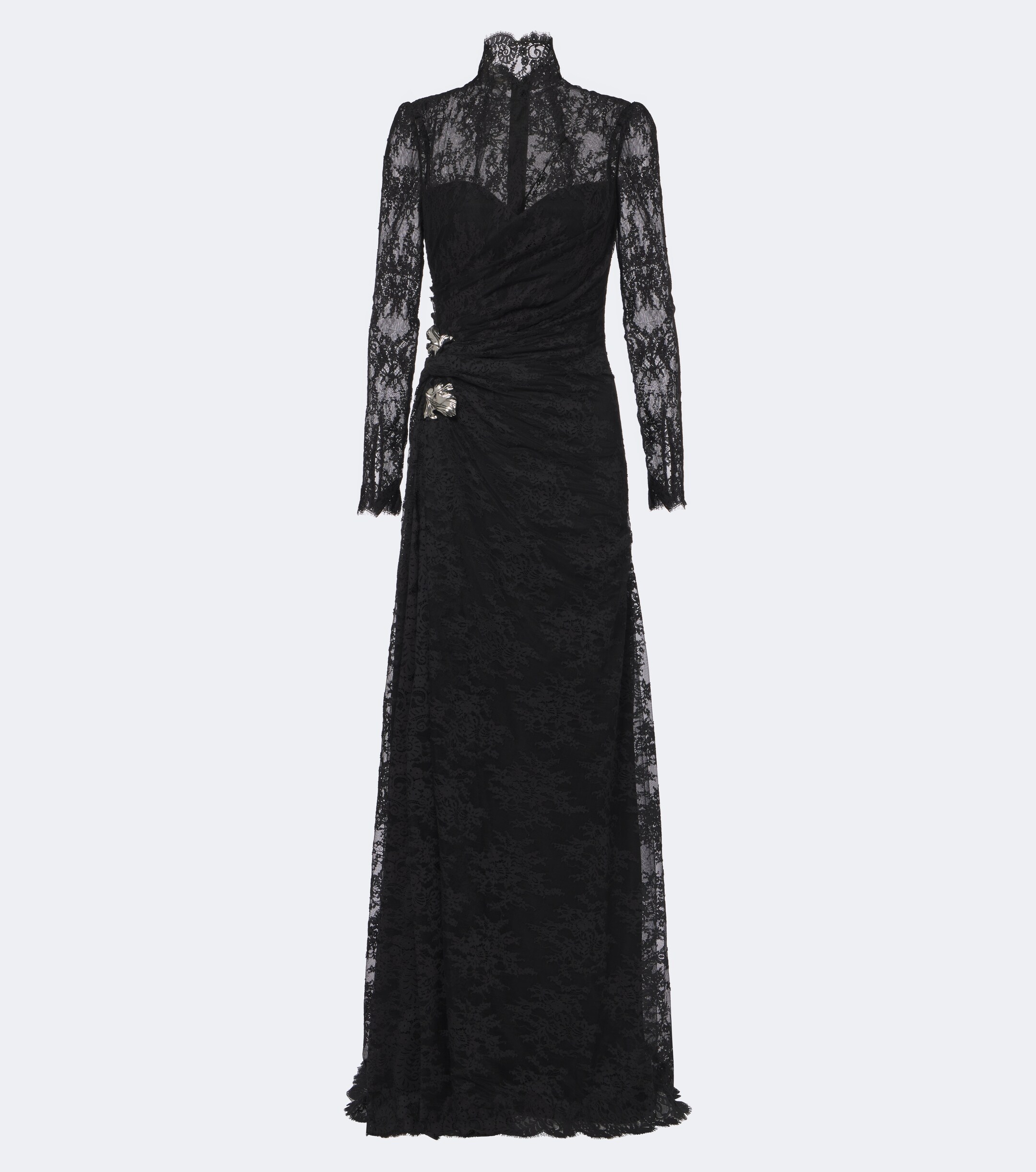 Monique Lhuillier Monique Lhuillier Embellished lace bustier gown
