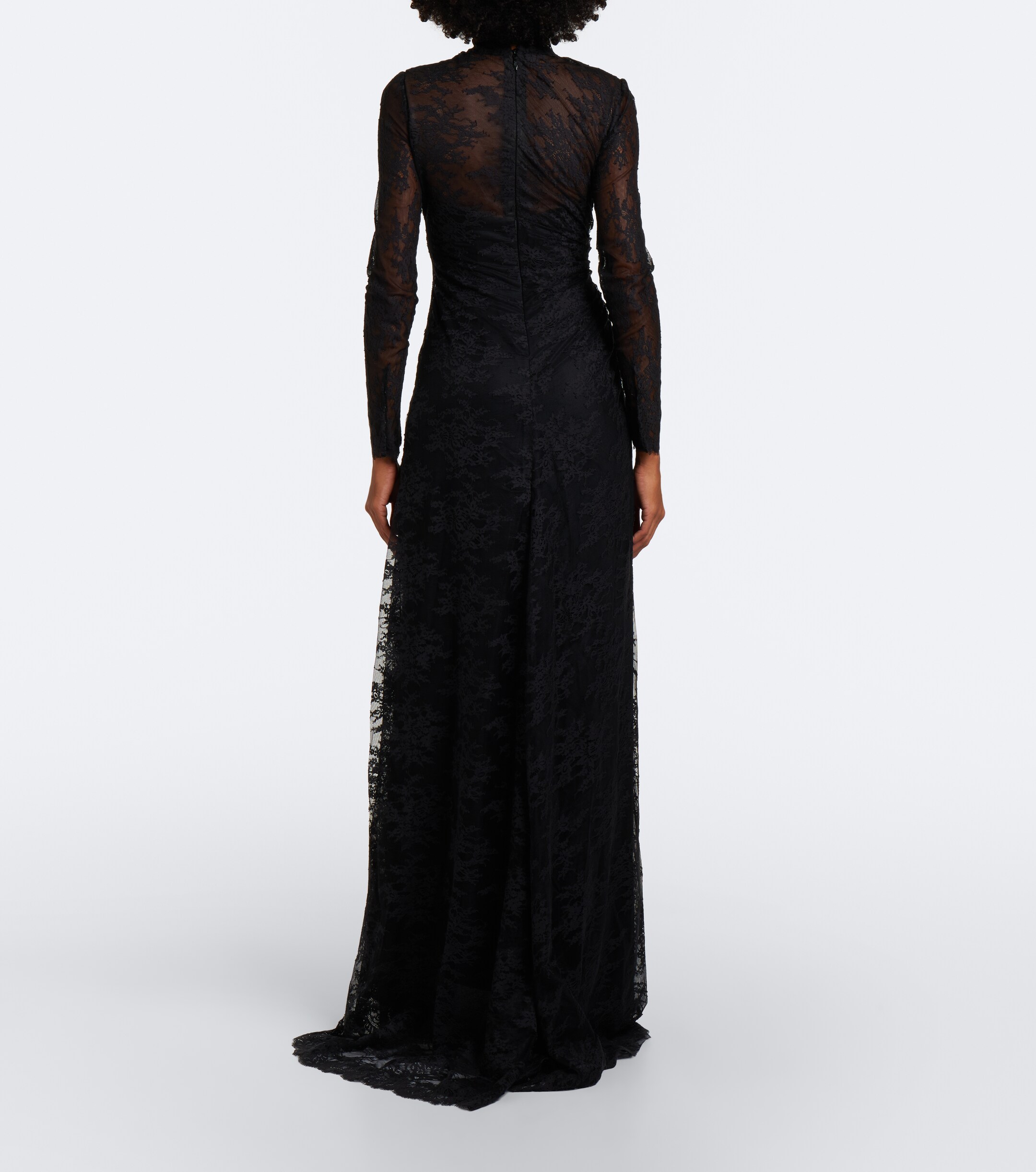 Monique Lhuillier Monique Lhuillier Embellished lace bustier gown