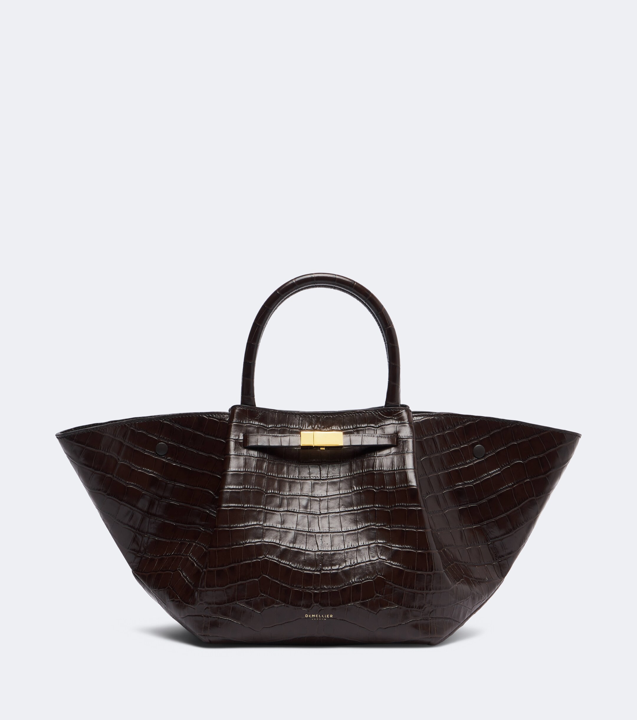 DeMellier New York Midi croc-effect leather top-handle bag