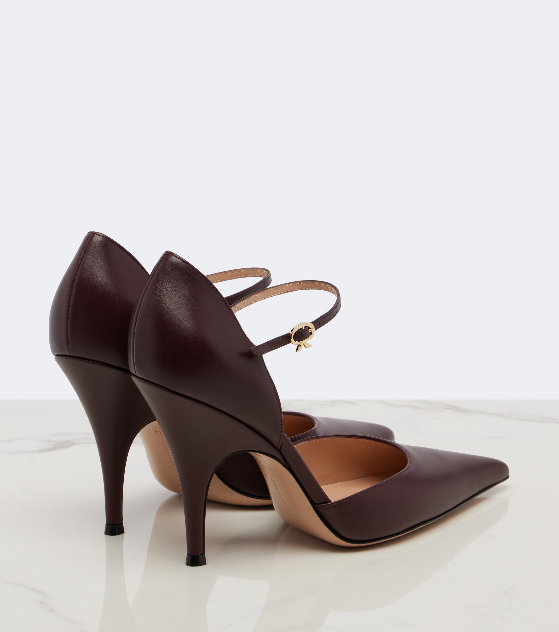 GIANVITO ROSSI Gianvito Rossi Sofia D'Orsay leather pumps